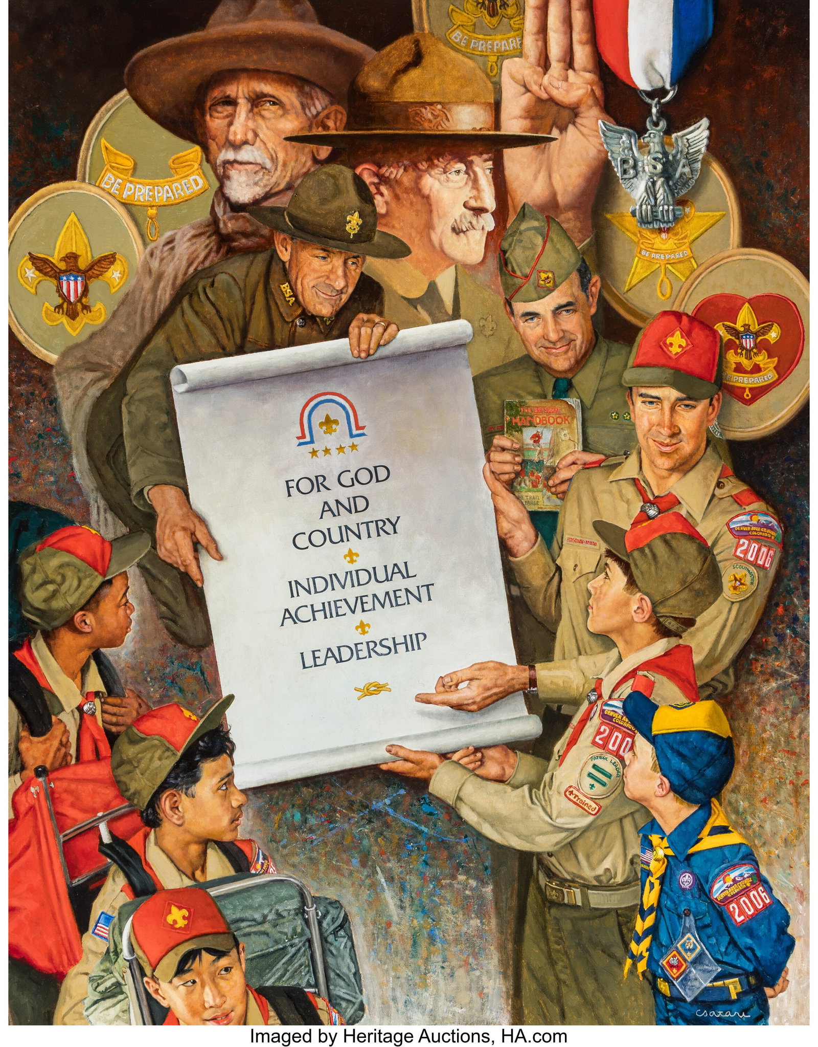 Joseph Csatari (American, 1929-2025) Pass It On,