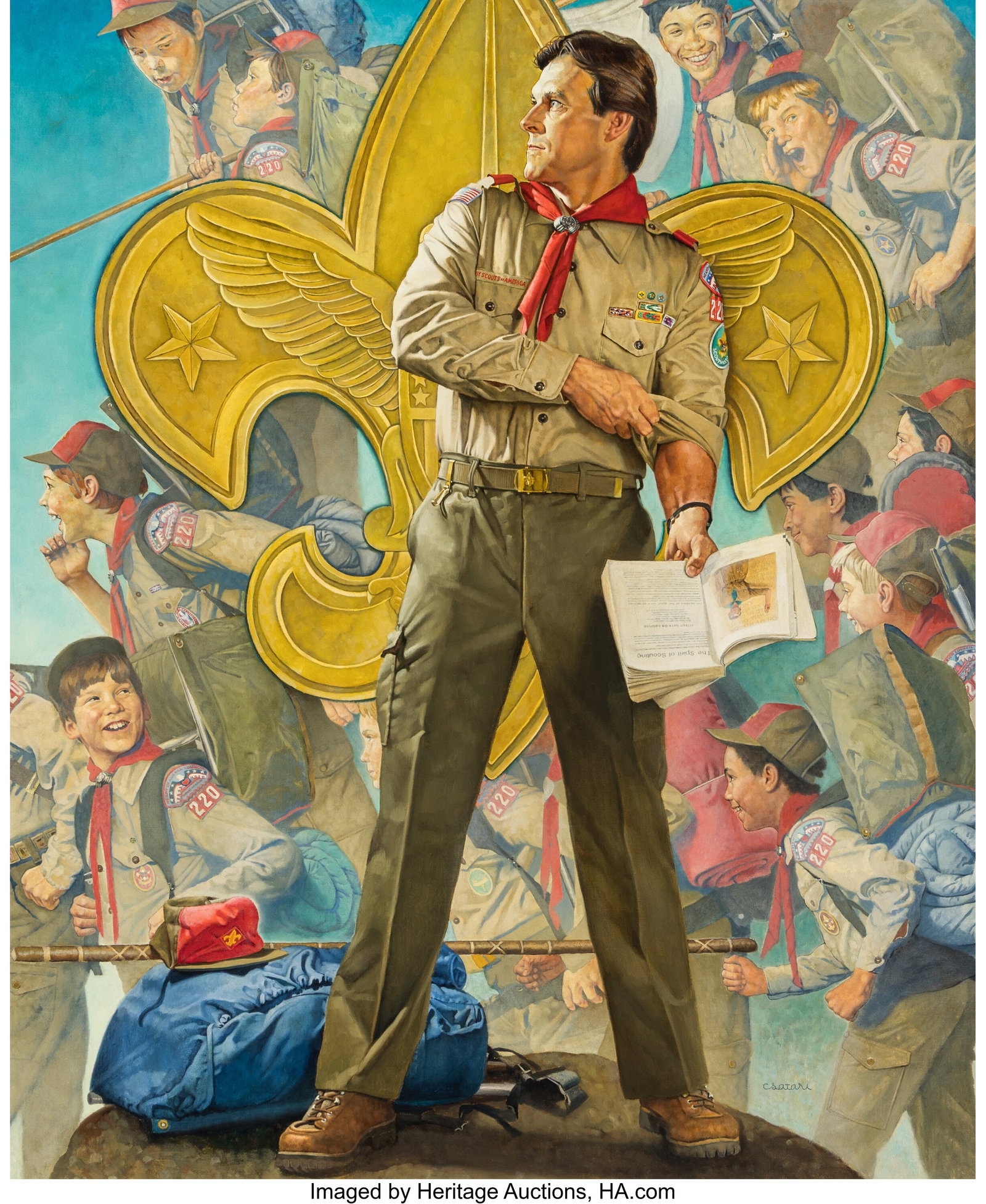 Joseph Csatari (American, 1929-2025) The Scoutma