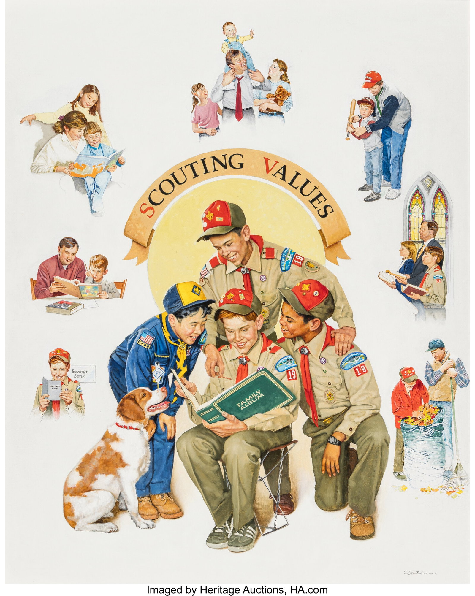 Joseph Csatari (American, 1929-2025) Scouting Va (1 of 2)