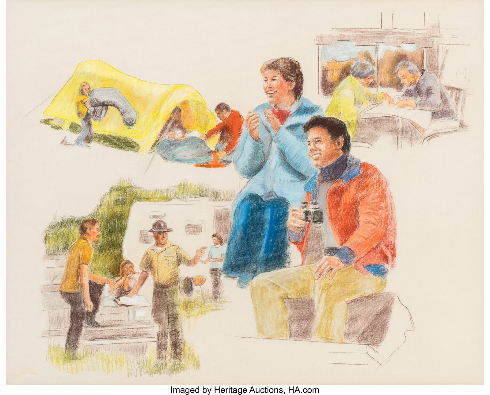 Ruth Pisano (American, 20th Century) Study for H (1 of 3)