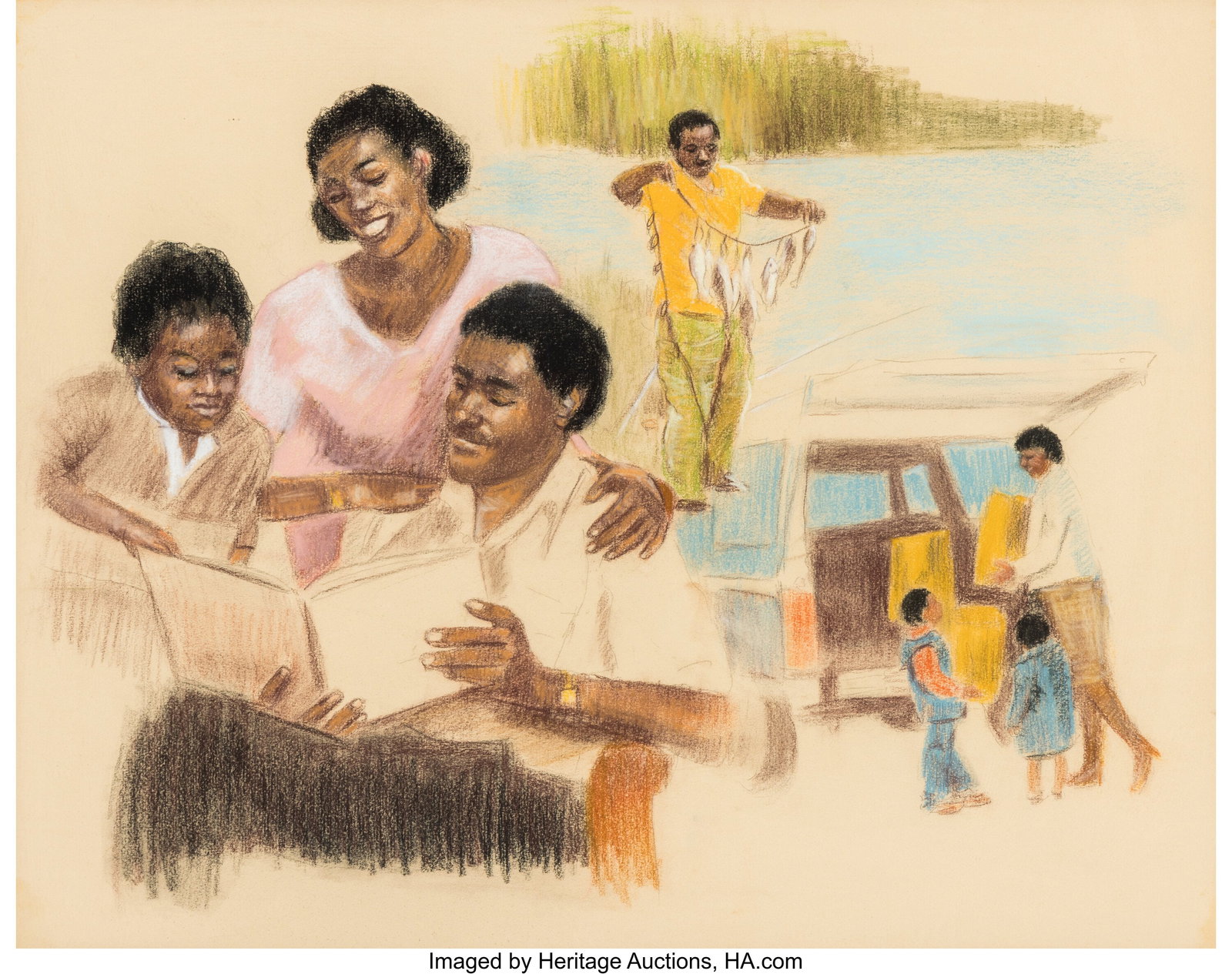 Ruth Pisano (American, 20th Century) Study for H (1 of 2)