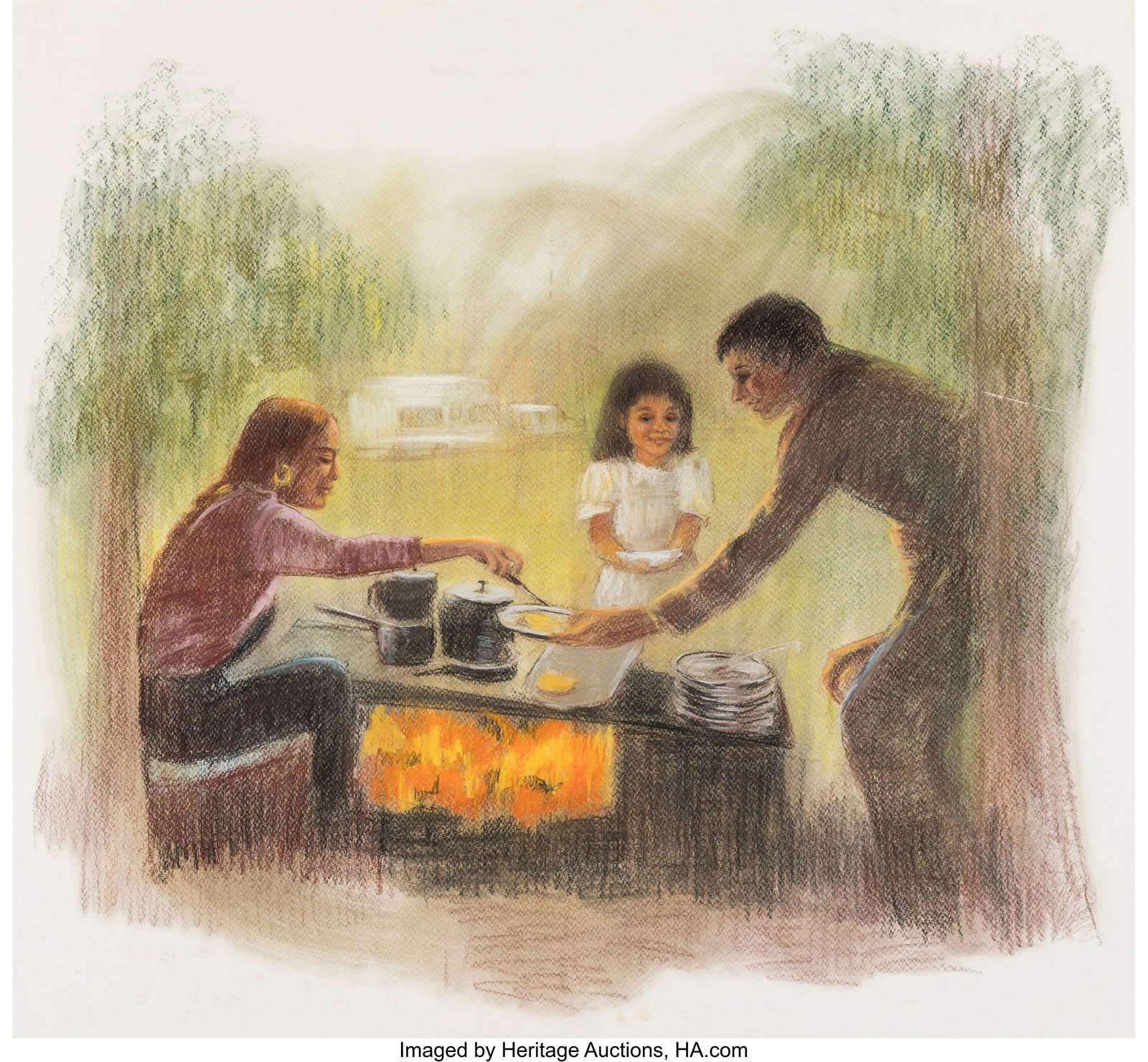 Ruth Pisano (American, 20th Century) Study for H (1 of 3)