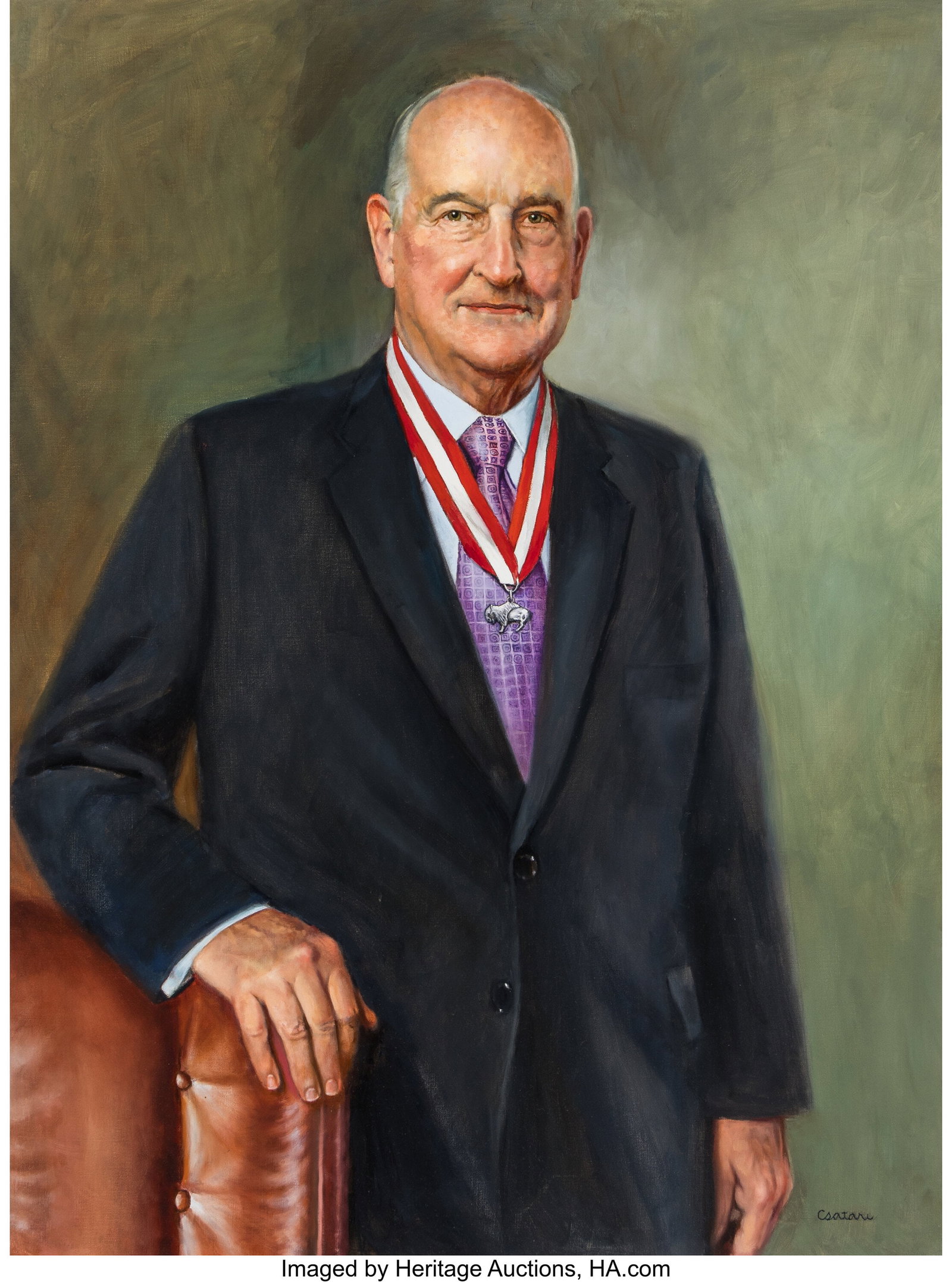 Joseph Csatari (American, 1929-2025) Portrait of