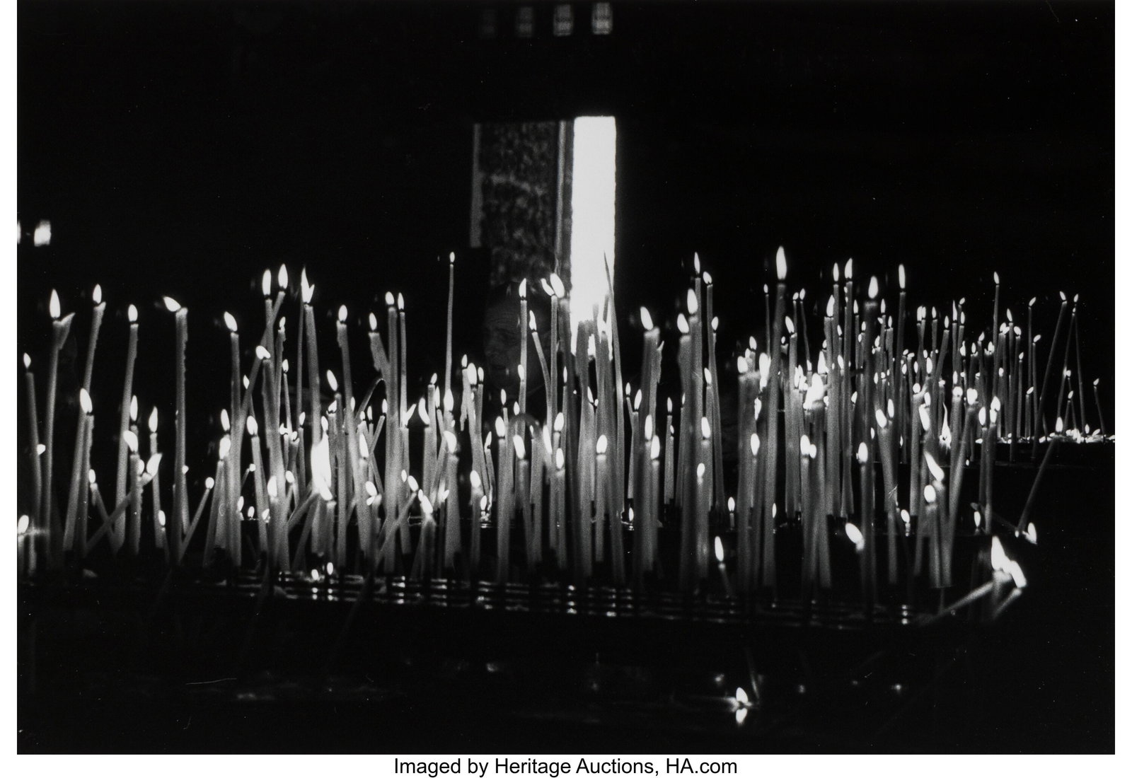 André Kertész (American/Hungarian, 1894-1985) : André Kertész (American/Hungarian, 1894-1985) Candles, Notre Dame, November 1, 1980 Gelatin silver print 6-5/8 x 9-5/8 inches (16&perio