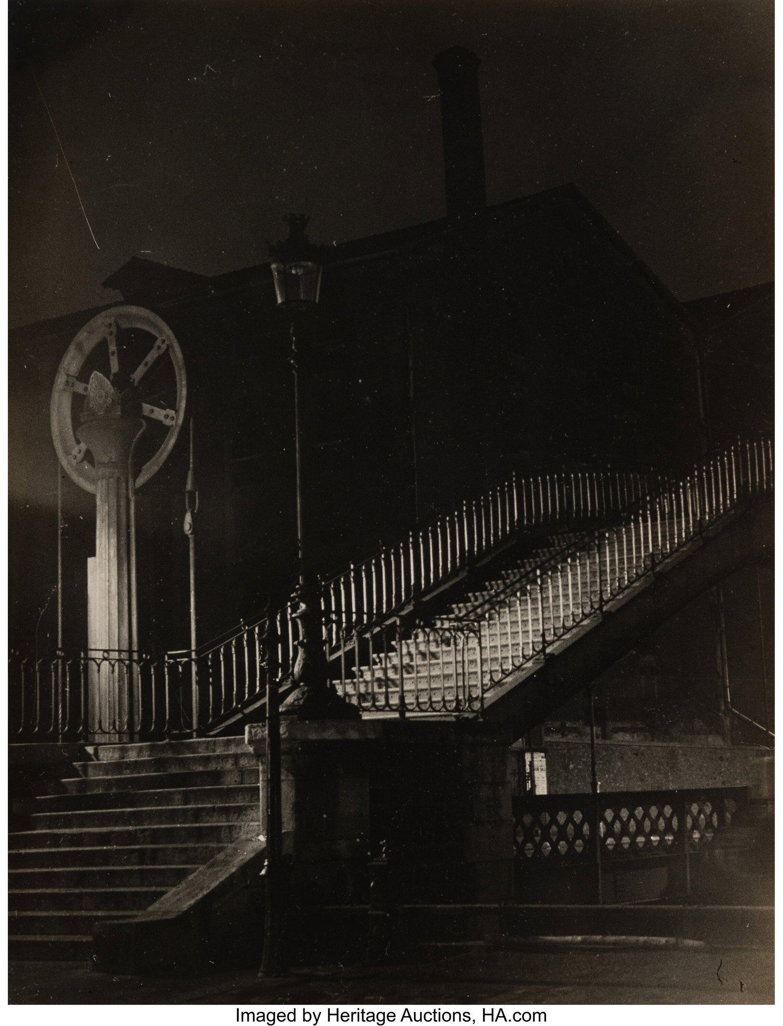 Brassaï (French, 1899-1984) Ponte de Crimée, C: Brassaï (French, 1899-1984) Ponte de Crimée, Canal St. Martin, Paris, 1932-1934 Gelatin silver print, ferrotyped 8-3/4 x 6-7/8 inches