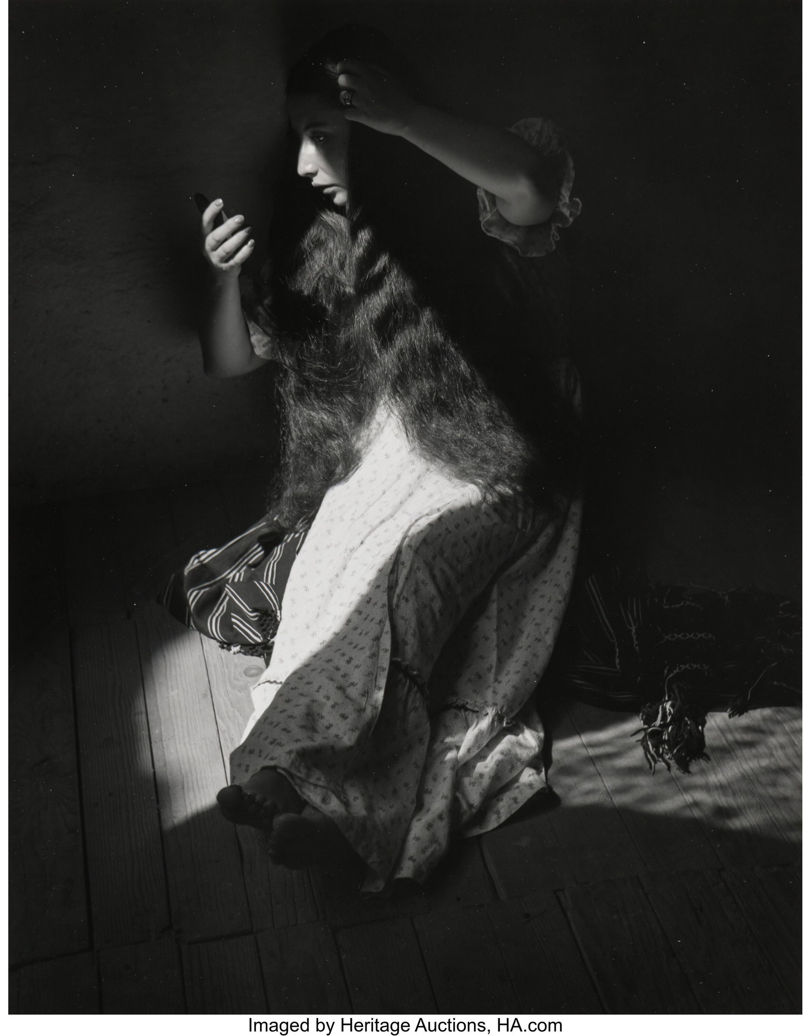 Manuel Alvarez Bravo (Mexican, 1902-2002) Retrat: Manuel Alvarez Bravo (Mexican, 1902-2002) Retrato de Lo Eterno (Portrait of the Eternal), 1935 Gelatin silver print, printed later 9-3/8 x 7-3/8 inches &l