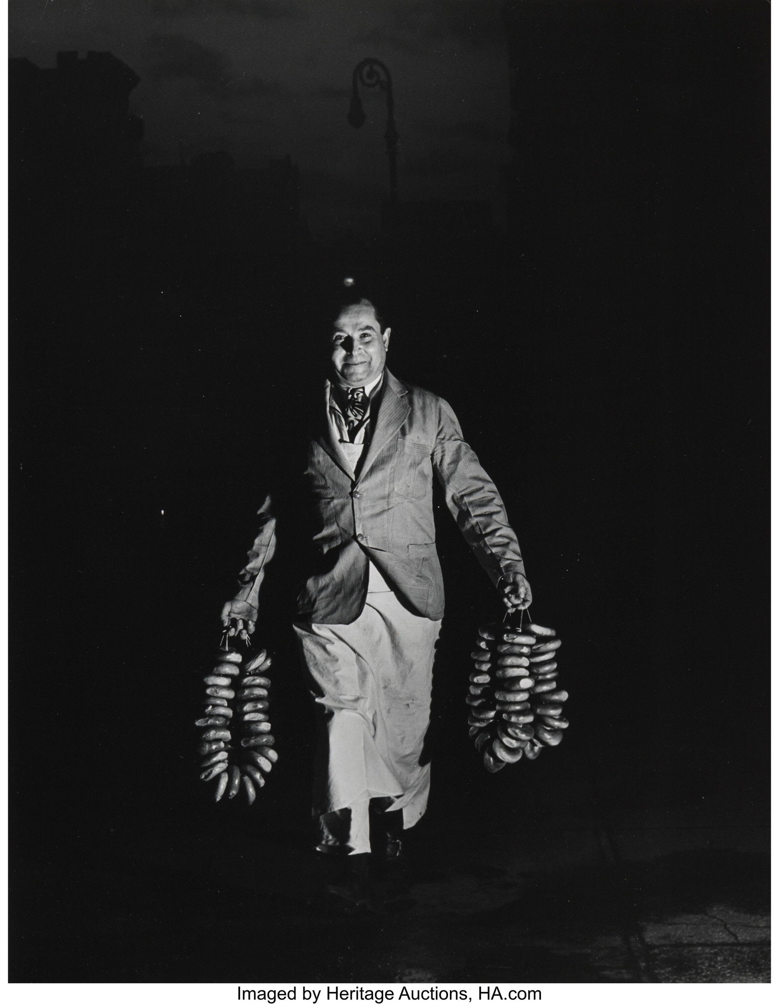 Weegee (American, 1899-1968) Bagels, Second Aven: Weegee (American, 1899-1968) Bagels, Second Avenue, NYC, 1940 Gelatin silver print, printed 1950s 13-1/2 x 10-3/8 inches (34.3 x 26.3