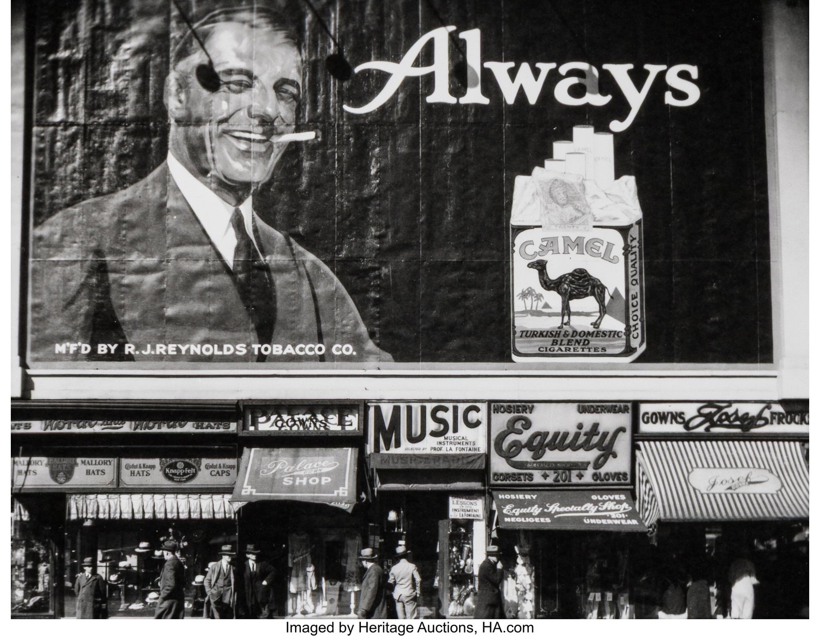 Ralph Steiner (American, 1899-1986) Always Camel: Ralph Steiner (American, 1899-1986) Always Camel, 1922 Gelatin silver print, printed later 4 x 5 inches (10.2 x 12.7 cm) (image/sheet)