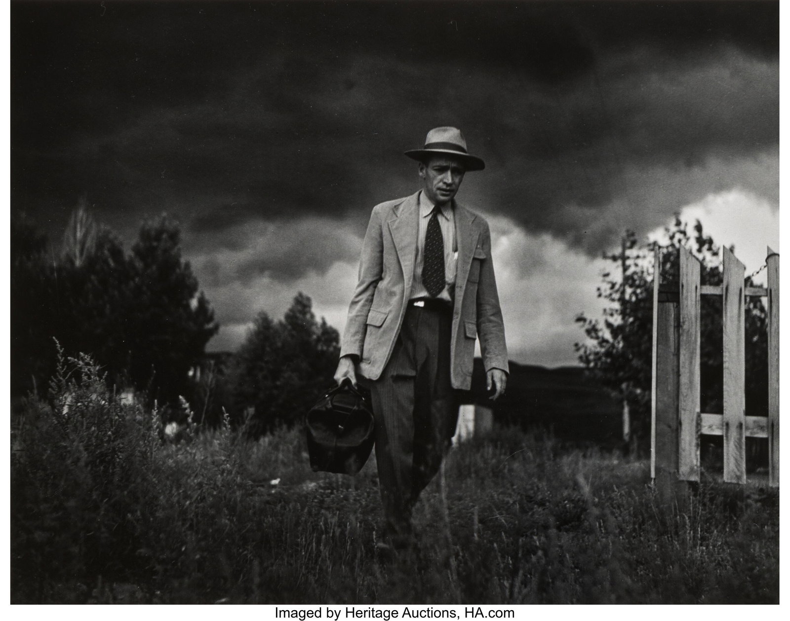W. Eugene Smith (American, 1918-1978) Dr. Ernest: W. Eugene Smith (American, 1918-1978) Dr. Ernest Ceriani Made a House Call on Foot, 1948 Gelatin silver print, printed later 8 x 10-1/2 inches (20&pe
