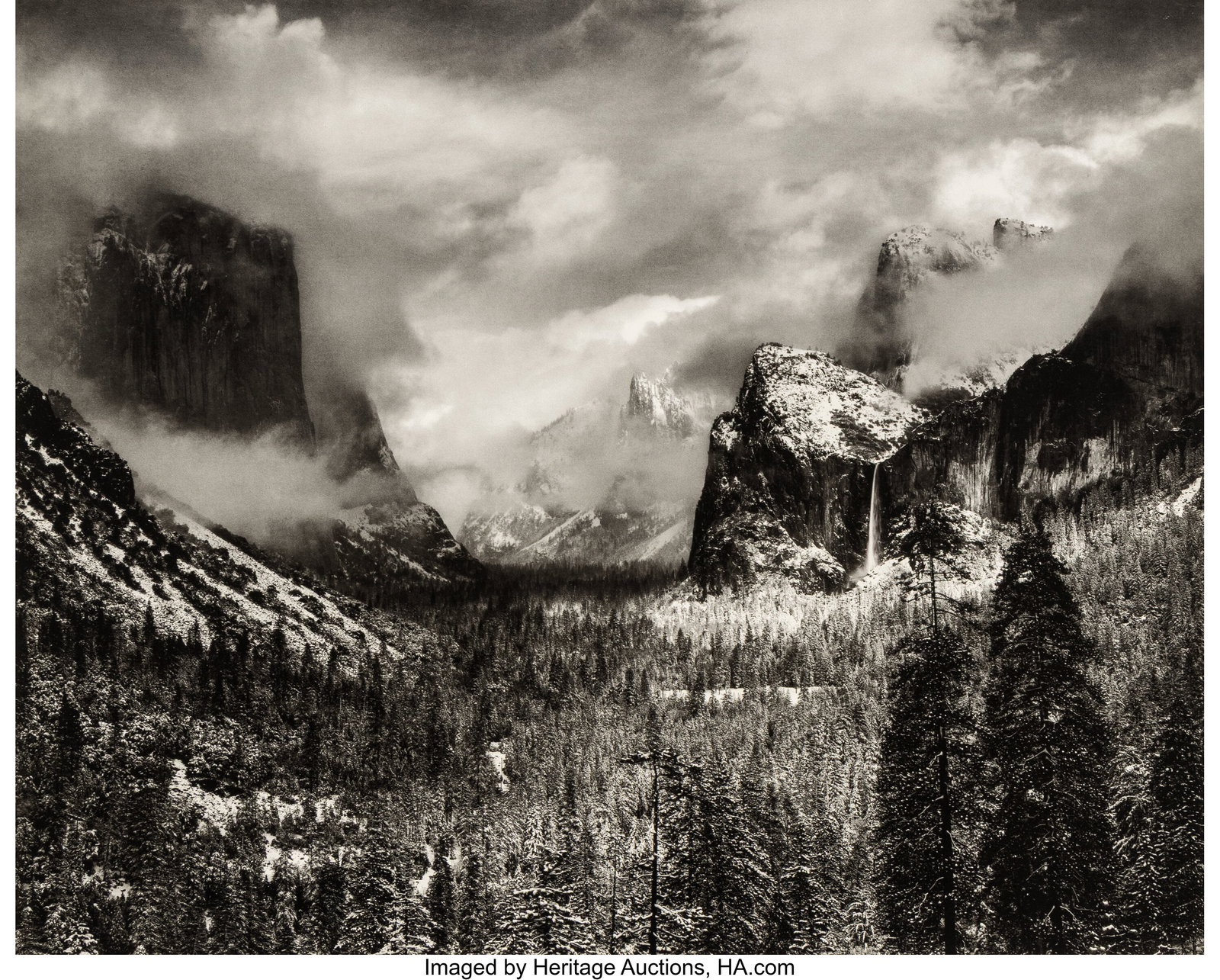 Ansel Adams (American, 1902-1984) Clearing Winte: Ansel Adams (American, 1902-1984) Clearing Winter Storm, circa 1930s Photolithograph, printed 1981-1982 15-1/4 x 18-3/4 inches (38.7 x 47.6 cm&rp
