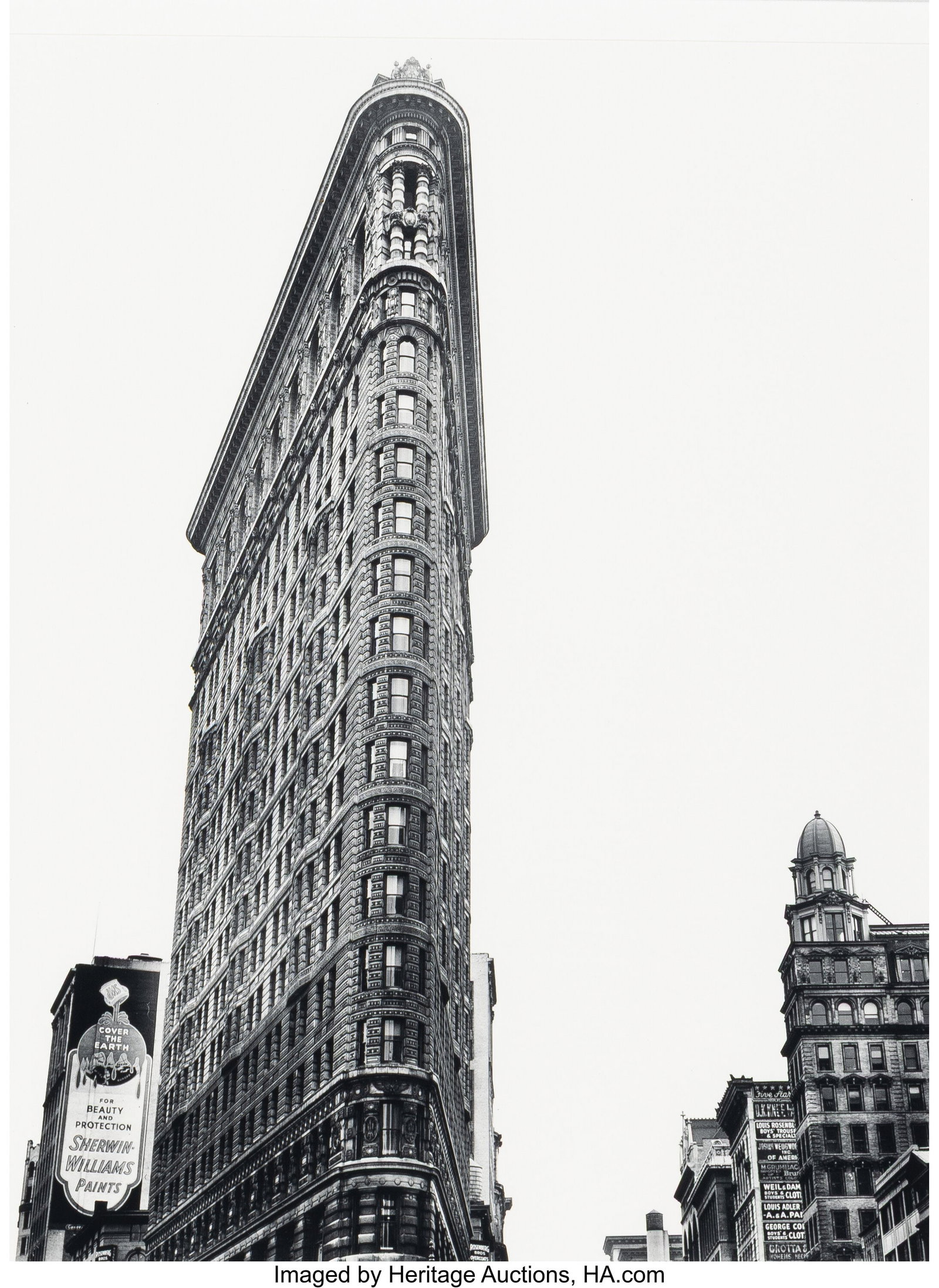 Berenice Abbott (American, 1898-1991) Flatiron B: Berenice Abbott (American, 1898-1991) Flatiron Building, New York, 1938 Gelatin silver print, printed later 13-1/4 x 10-1/4 inches (33.7 x 25&peri