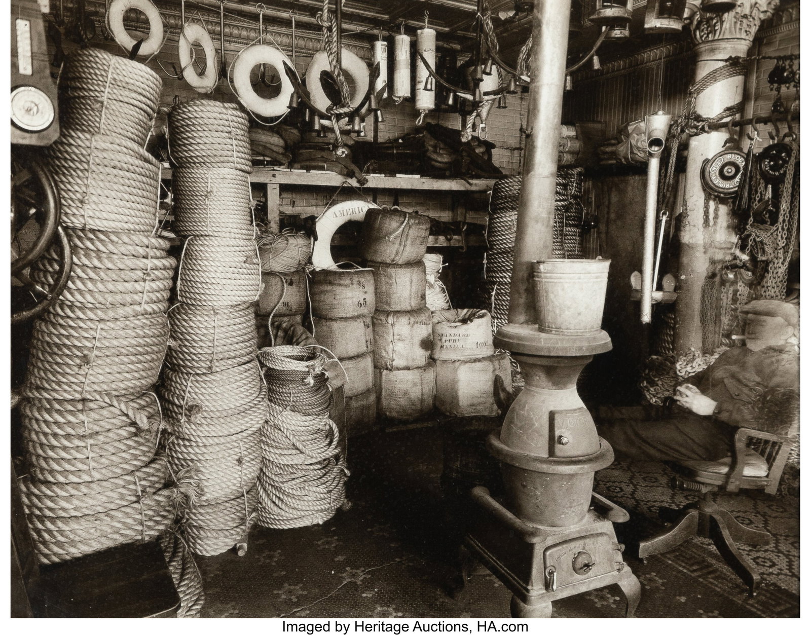 Berenice Abbott (American, 1898-1991) Rope Store: Berenice Abbott (American, 1898-1991) Rope Store, South Street, 1936 Gelatin silver print 7-3/4 x 9-1/2 inches (19.7 x 24.1 cm) (image&