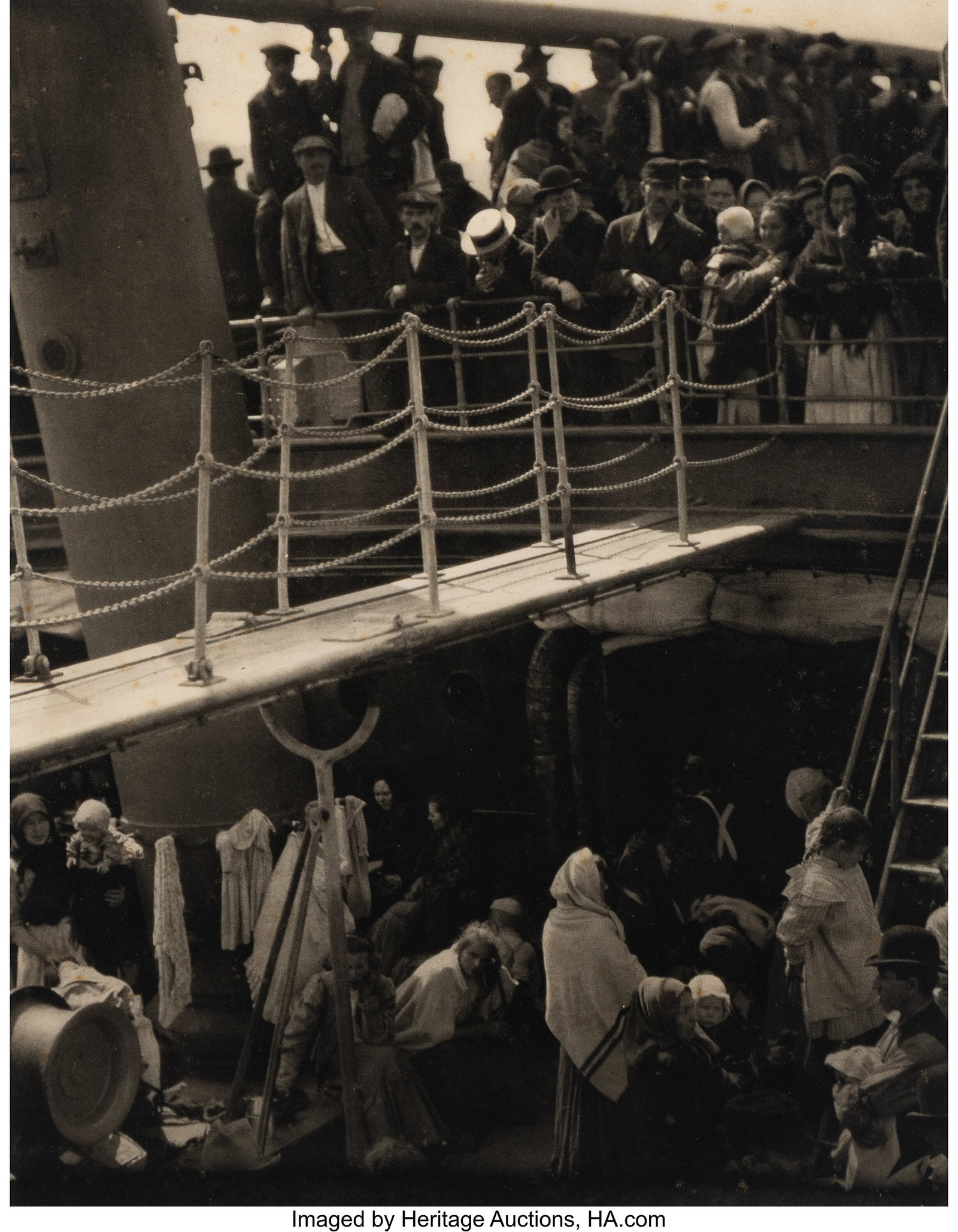 Alfred Stieglitz (American, 1864-1946) The Steer: Alfred Stieglitz (American, 1864-1946) The Steerage, 1907 Large-format photogravure on Japanese tissue, 1915 13 x 10-1/2 inches (33.0 x 26.7 cm)