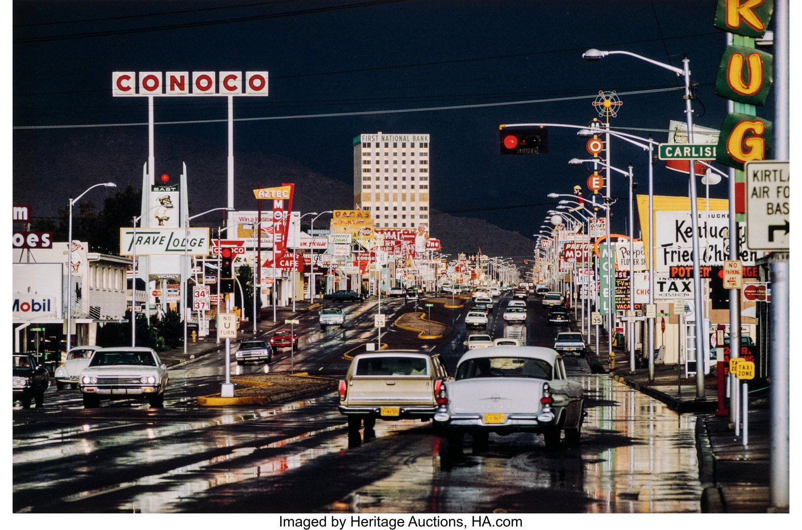Ernst Haas (American/Austrian, 1921-1986) Route : Ernst Haas (American/Austrian, 1921-1986) Route 66, 1969 Digital pigment print, printed later 12 x 18 inches (30.5 x 45.7 cm) (image) 