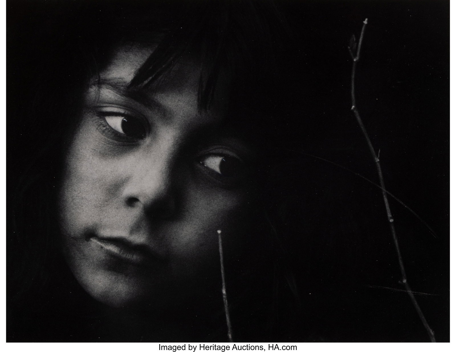 W. Eugene Smith (American, 1918-1978) Juanita wi: W. Eugene Smith (American, 1918-1978) Juanita with Twigs, 1953 Oversized gelatin silver print 16-1/2 x 21-1/4 inches (41.9 x 54.0 cm) &lpar