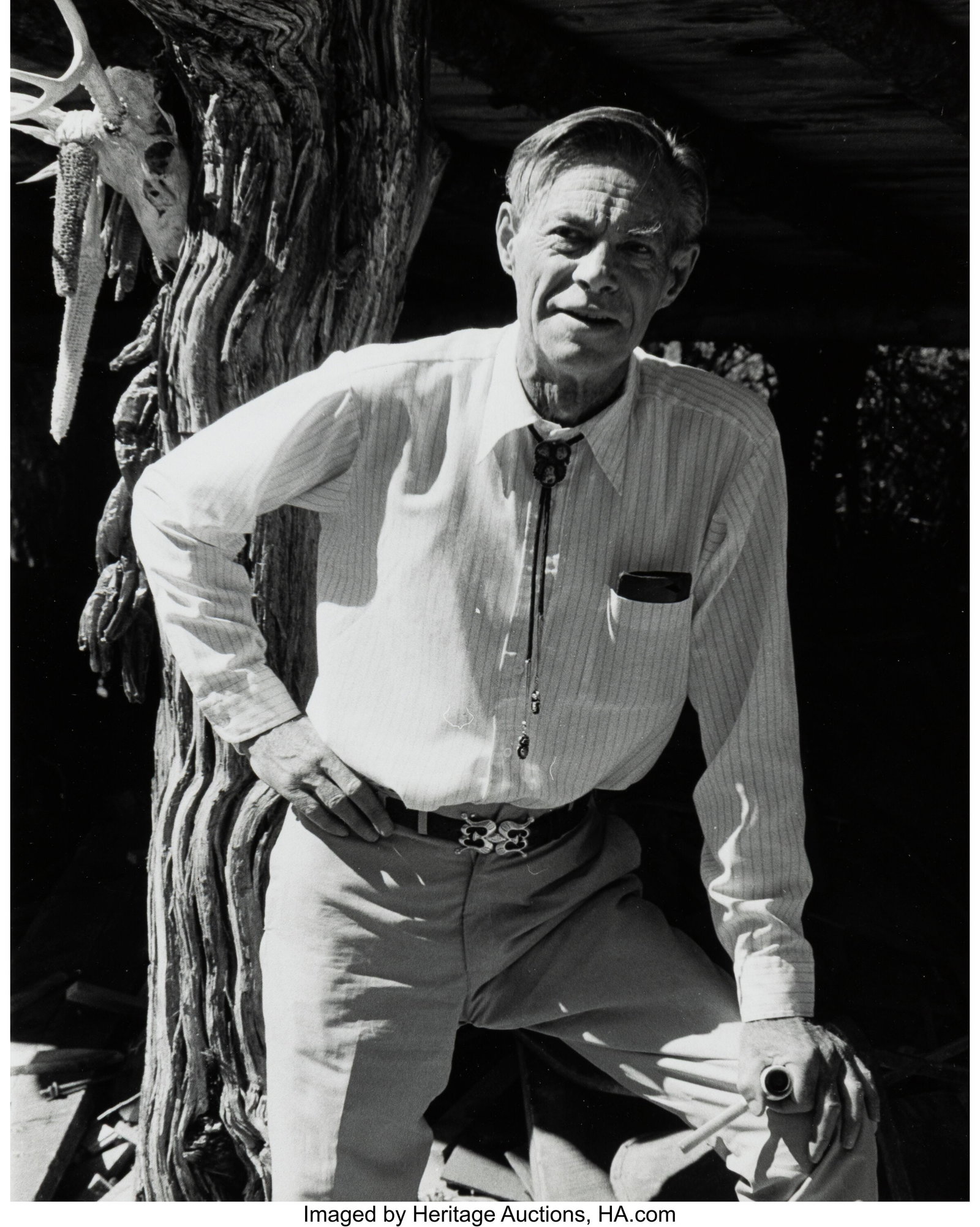 Laura Gilpin (American, 1891-1979) Frank Waters,: Laura Gilpin (American, 1891-1979) Frank Waters, 1941 Gelatin silver print, printed later 9-3/4 x 7-3/4 inches (24.8 x 19.7 cm) (image&