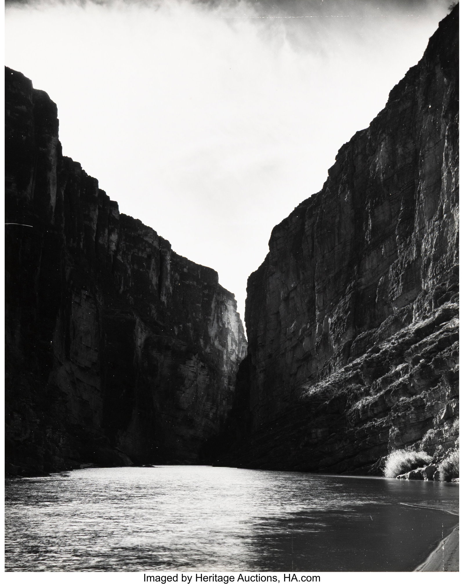 Laura Gilpin (American, 1891-1979) Santa Elena C: Laura Gilpin (American, 1891-1979) Santa Elena Canyon, 1946 Gelatin silver print, printed later 9 x 7-1/4 inches (22.9 x 18.4 cm) (image&so