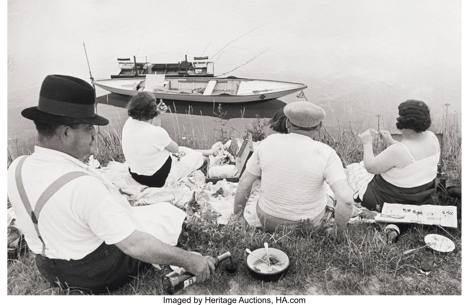 Henri Cartier-Bresson (French, 1908-2004) Sunday: Henri Cartier-Bresson (French, 1908-2004) Sunday on the Banks of the Seine, Near Juvisy-sur-Orge, France, 1938 Gelatin silver print, printed later 9-1/2 x 1