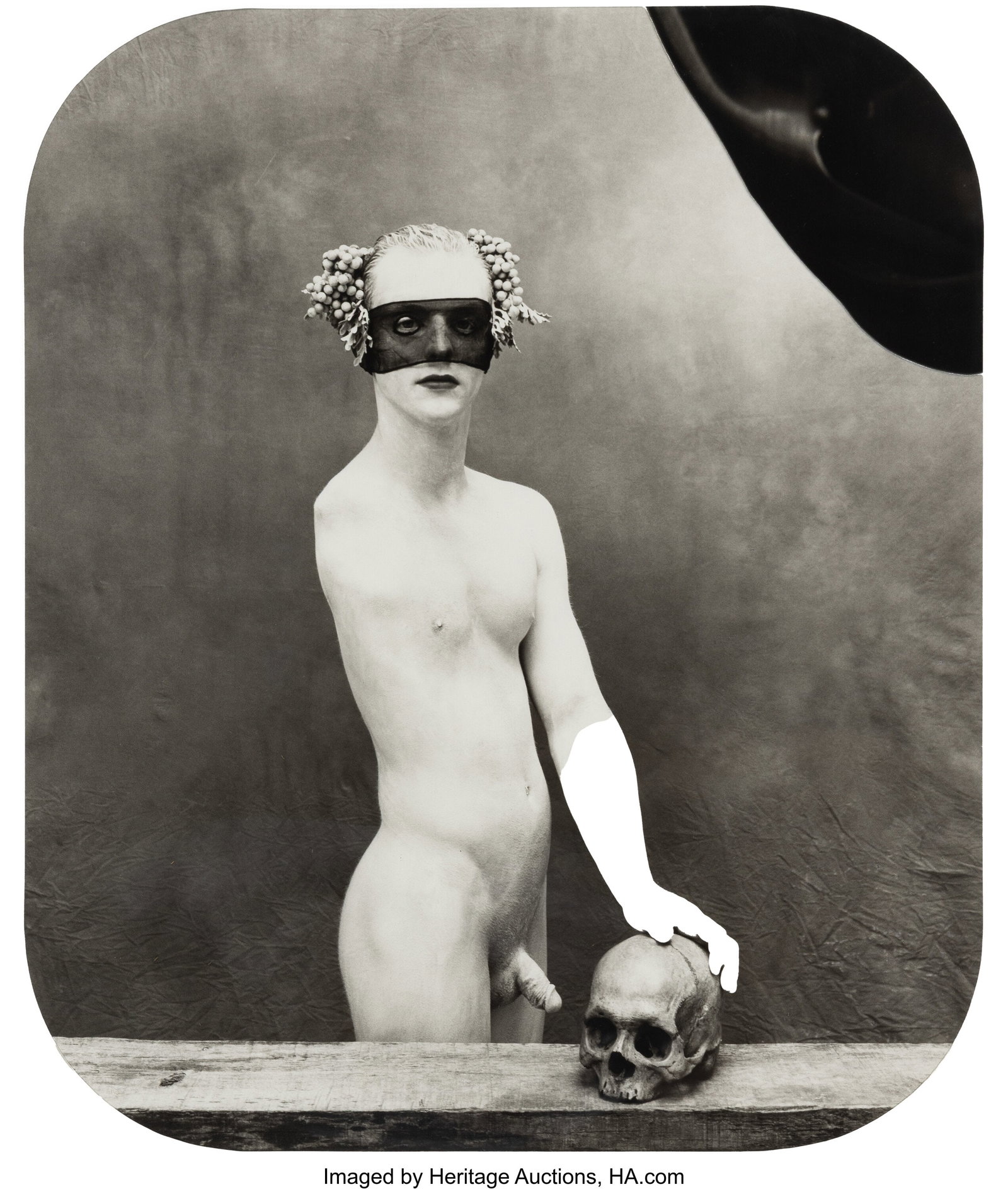 Joel-Peter Witkin (American, b. 1939) Portrait a: Joel-Peter Witkin (American, b. 1939) Portrait as a Vanite, New Mexico, 1994 Gelatin silver print 16-1/2 x 13-1/2 inches (41.9 x 34.3 cm&r