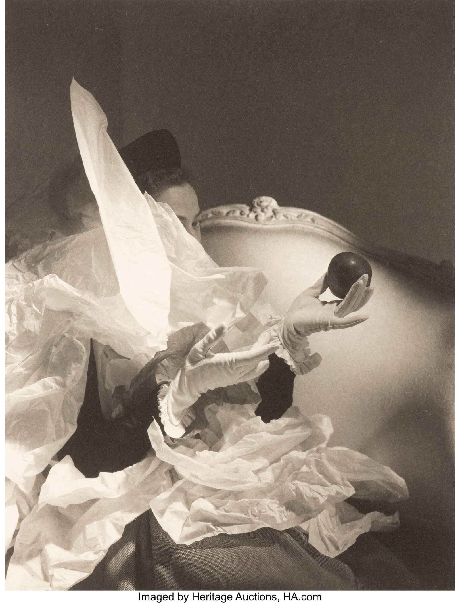 Horst P. Horst (American/German, 1906-1999) Birt: Horst P. Horst (American/German, 1906-1999) Birthday Gloves, New York, 1947 Platinum palladium print 9-1/2 x 7-1/4 inches (24.1 x 18.4
