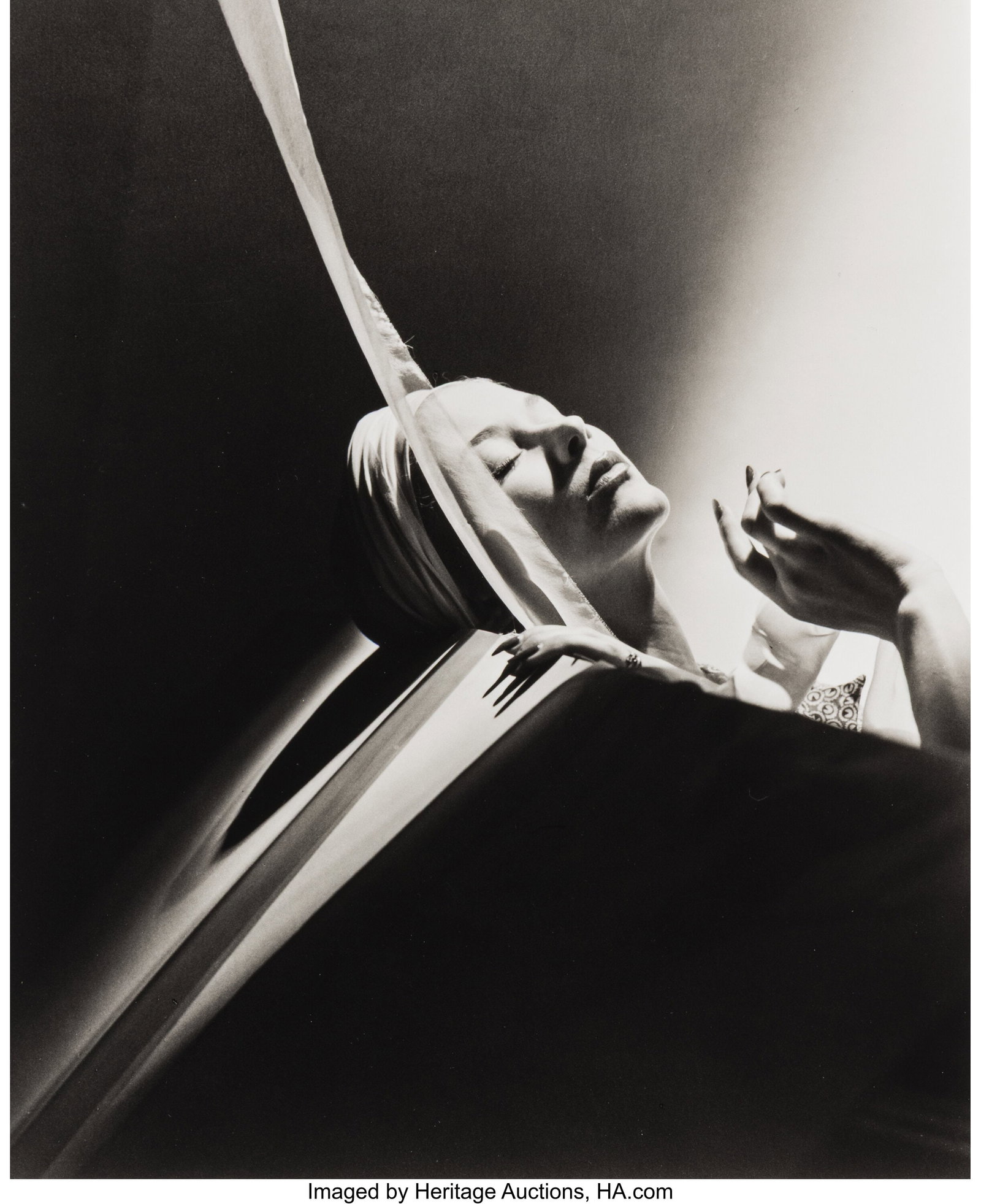Horst P. Horst (American/German, 1906-1999) Lisa: Horst P. Horst (American/German, 1906-1999) Lisa in Turban, New York, 1940 Gelatin silver print, printed later by Sal Lopes 11-1/2 x 9-3/8 inches &
