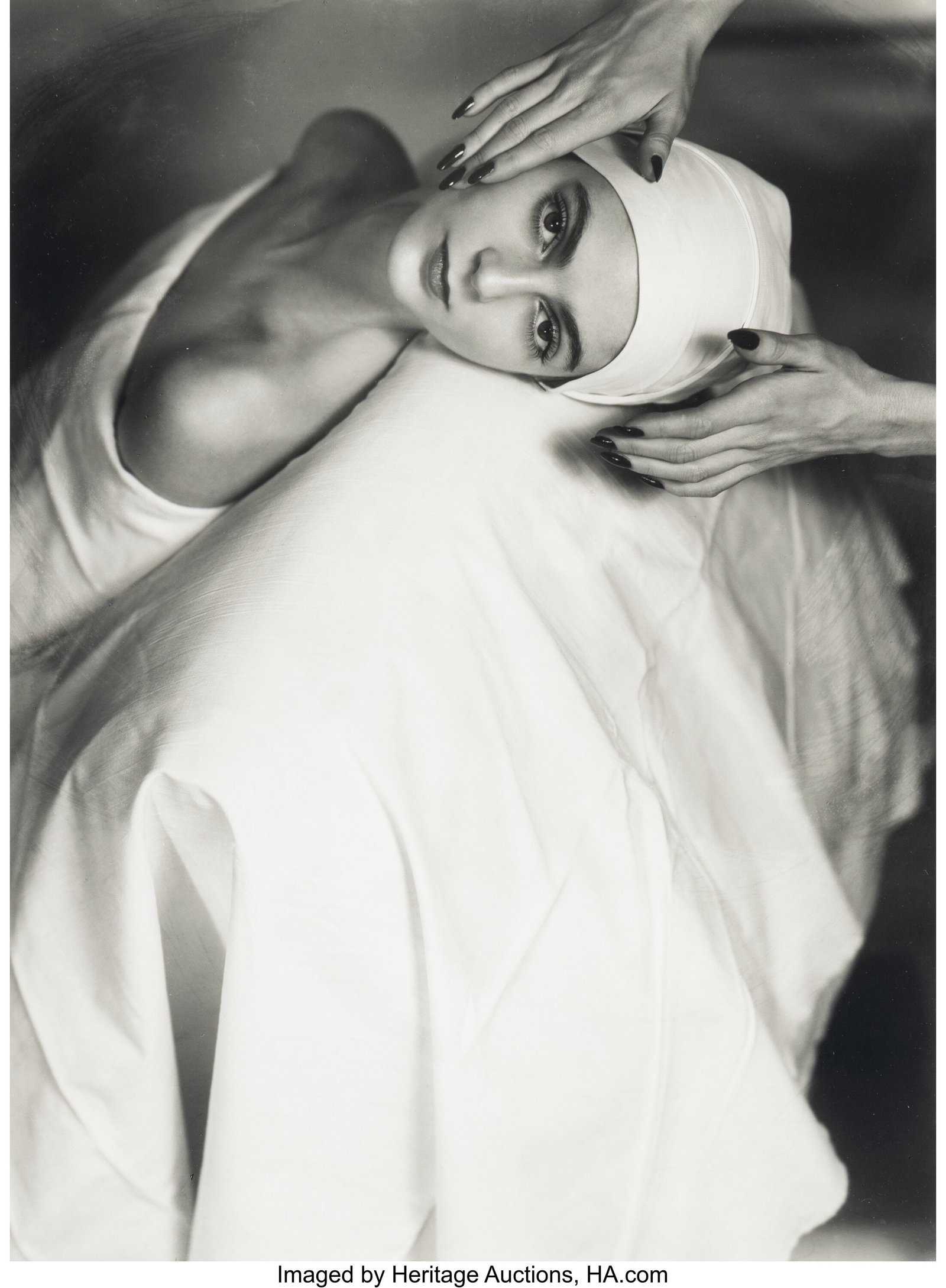 Horst P. Horst (American/German, 1906-1999) Carm: Horst P. Horst (American/German, 1906-1999) Carmen, Face Massage, New York, 1946 Gelatin silver print, printed later 12-1/8 x 9 inches (30&p