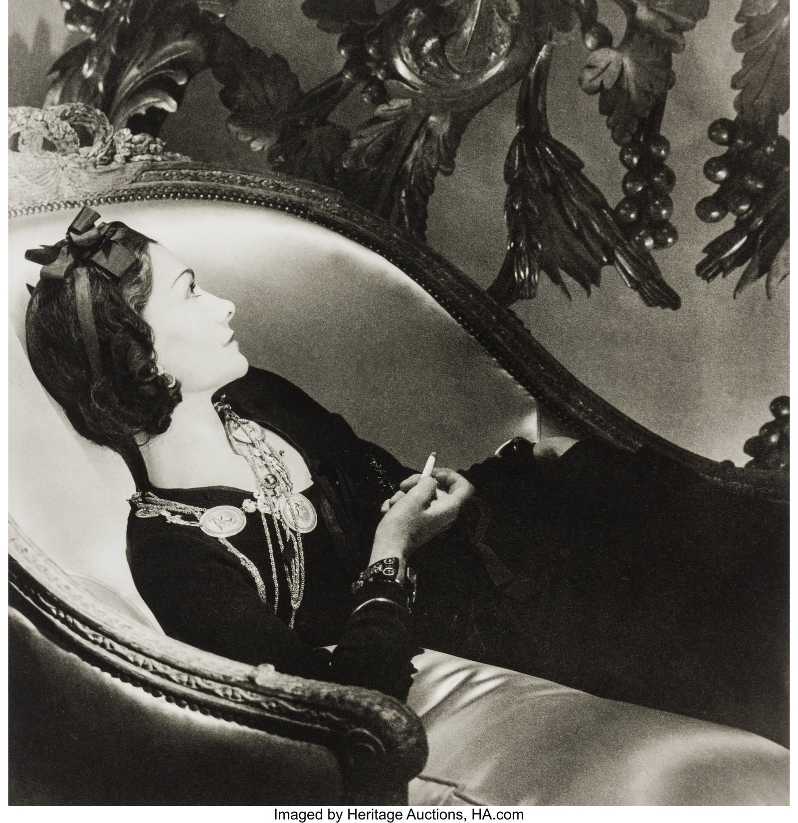 Horst P. Horst (American/German, 1906-1999) Coco: Horst P. Horst (American/German, 1906-1999) Coco Chanel, Paris, 1937 Gelatin silver print, printed later 18-1/2 x 17-3/4 inches (47.0 x