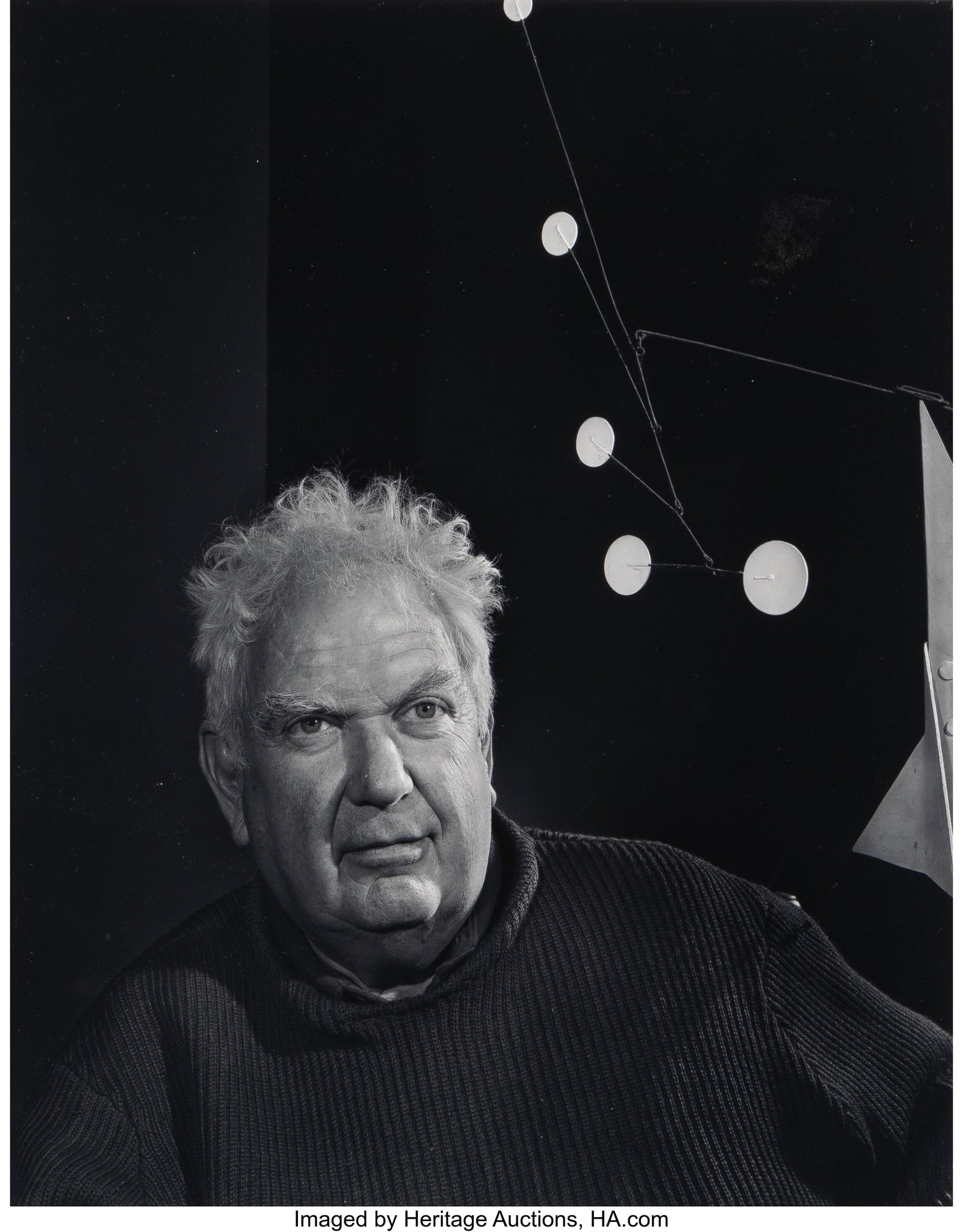 Yousuf Karsh (Canadian, 1908-2002) Alexander Cal: Yousuf Karsh (Canadian, 1908-2002) Alexander Calder, 1968 Gelatin silver print, printed later 12-3/4 x 10-1/8 inches (32.4 x 25.7 cm) (