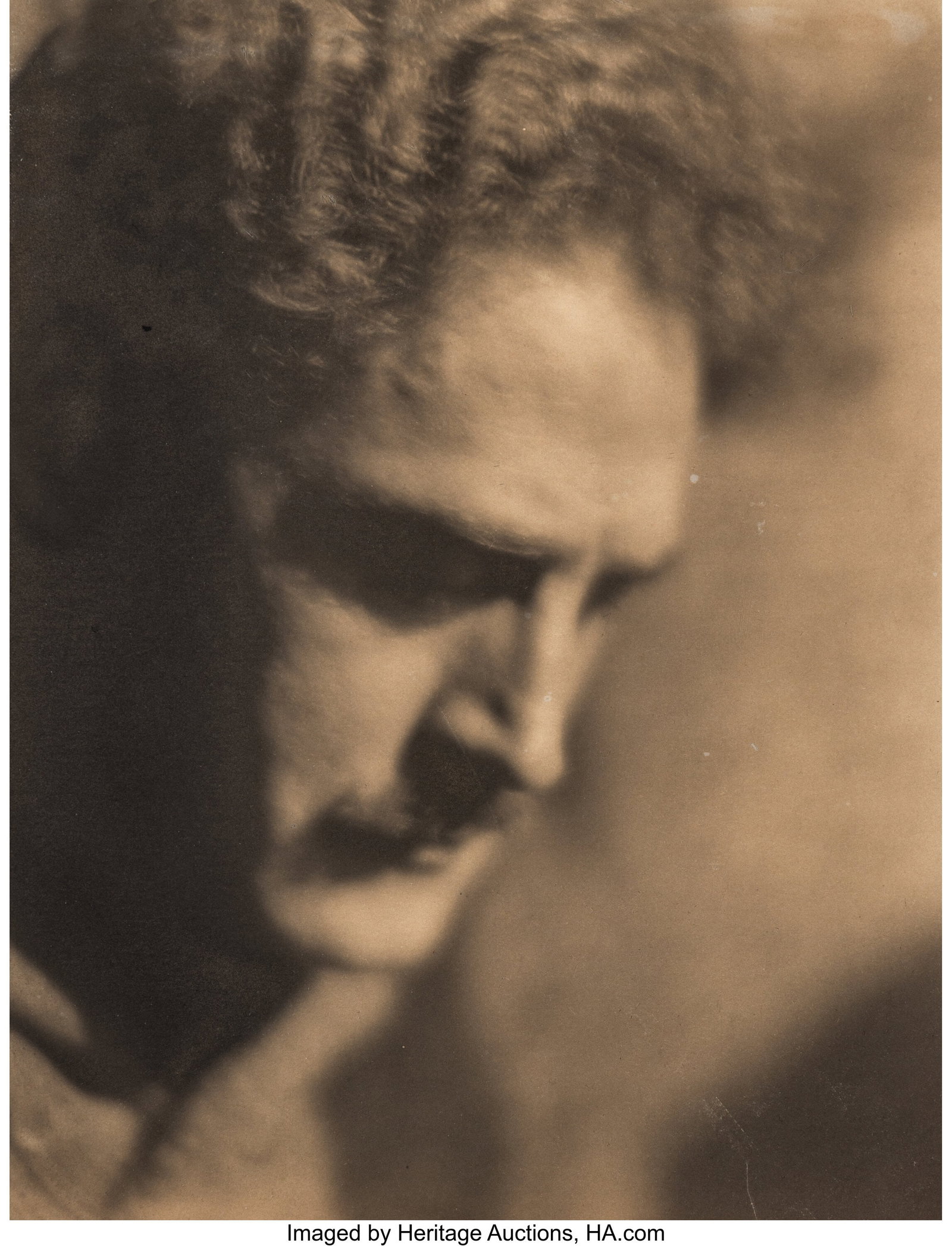Margrethe Mather (American, 1885-1952) Richard B: Margrethe Mather (American, 1885-1952) Richard Buhlig, 1922 Platinum print 9-1/2 x 7-1/8 inches (24.1 x 18.1 cm) (image/sheet) Signe