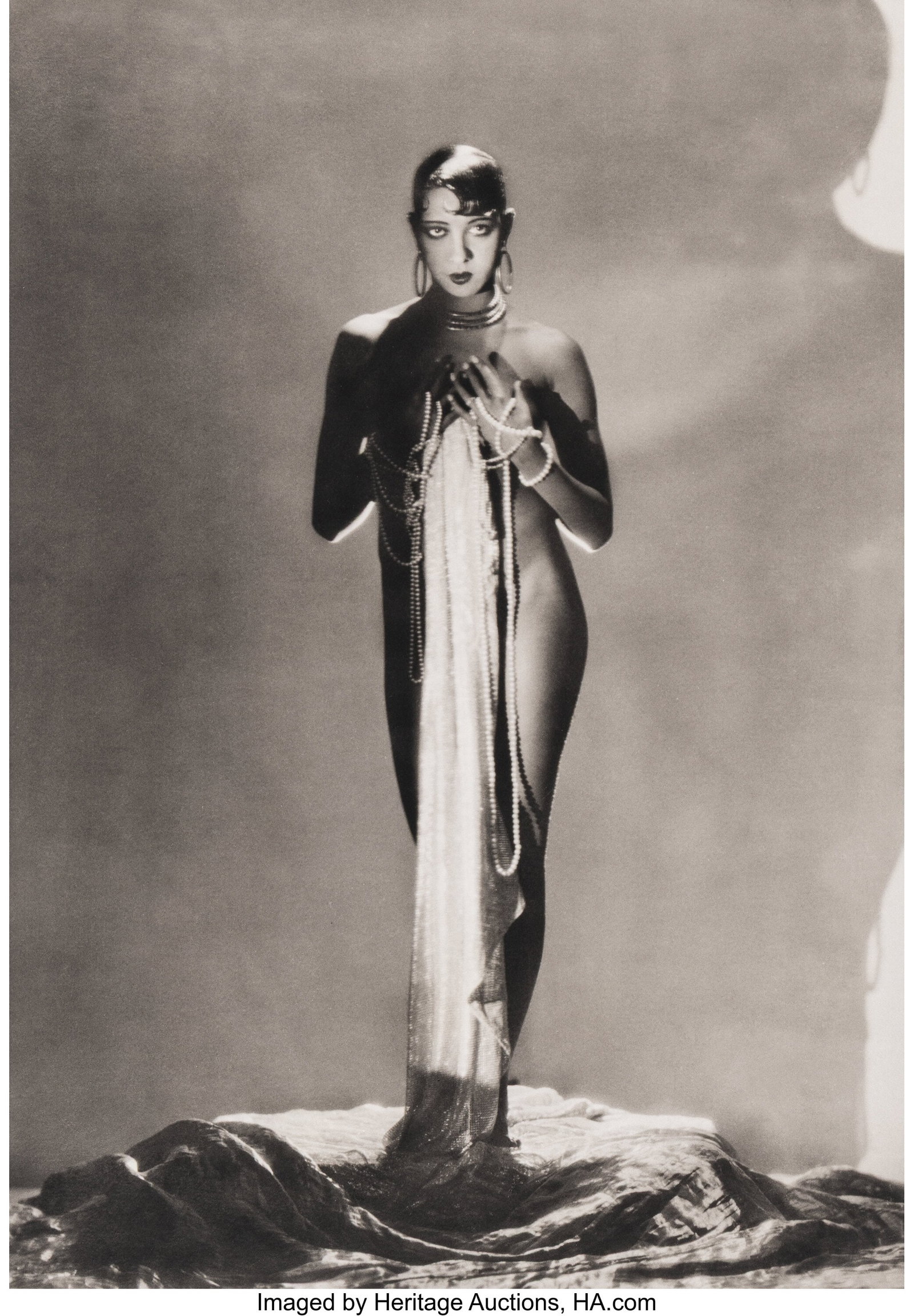 George Hoyningen-Huene (Russian/American, 1900-1: George Hoyningen-Huene (Russian/American, 1900-1968) Josephine Baker, 1929 Platinum palladium print, printed later 19-1/2 x 13-1/4 inches (49.5 x 33