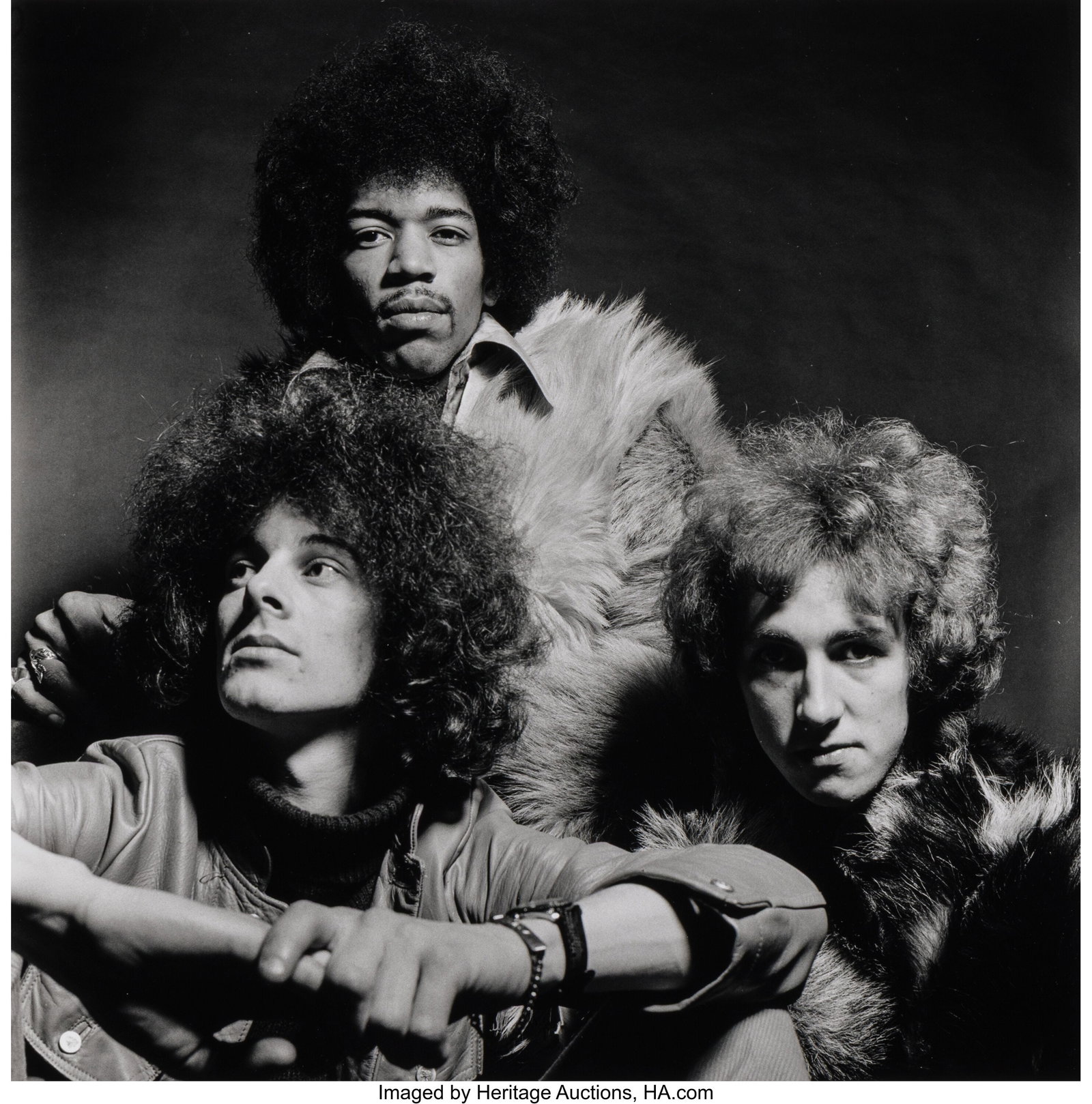 Gered Mankowitz (British, b. 1946) The Jimi Hend: Gered Mankowitz (British, b. 1946) The Jimi Hendrix Experience, 1968 Digital pigment print, printed later 11-1/2 x 11-3/8 inches (29.2 x 28&perio