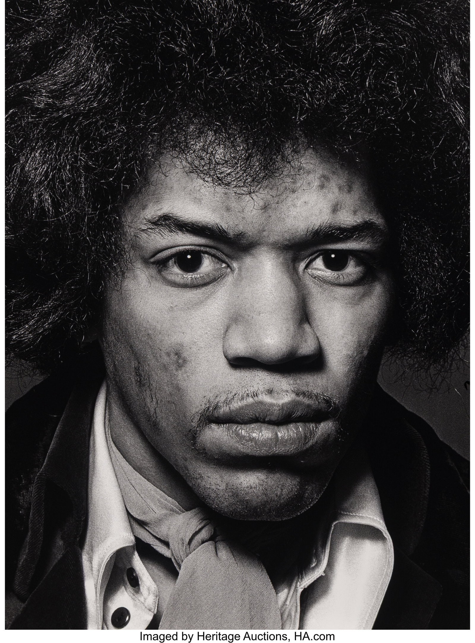 Gered Mankowitz (British, b. 1946) Jimi Hendrix,: Gered Mankowitz (British, b. 1946) Jimi Hendrix, 1967 Oversized gelatin silver print, printed later 39-1/2 x 29-1/2 inches (100.3 x 74.9 c