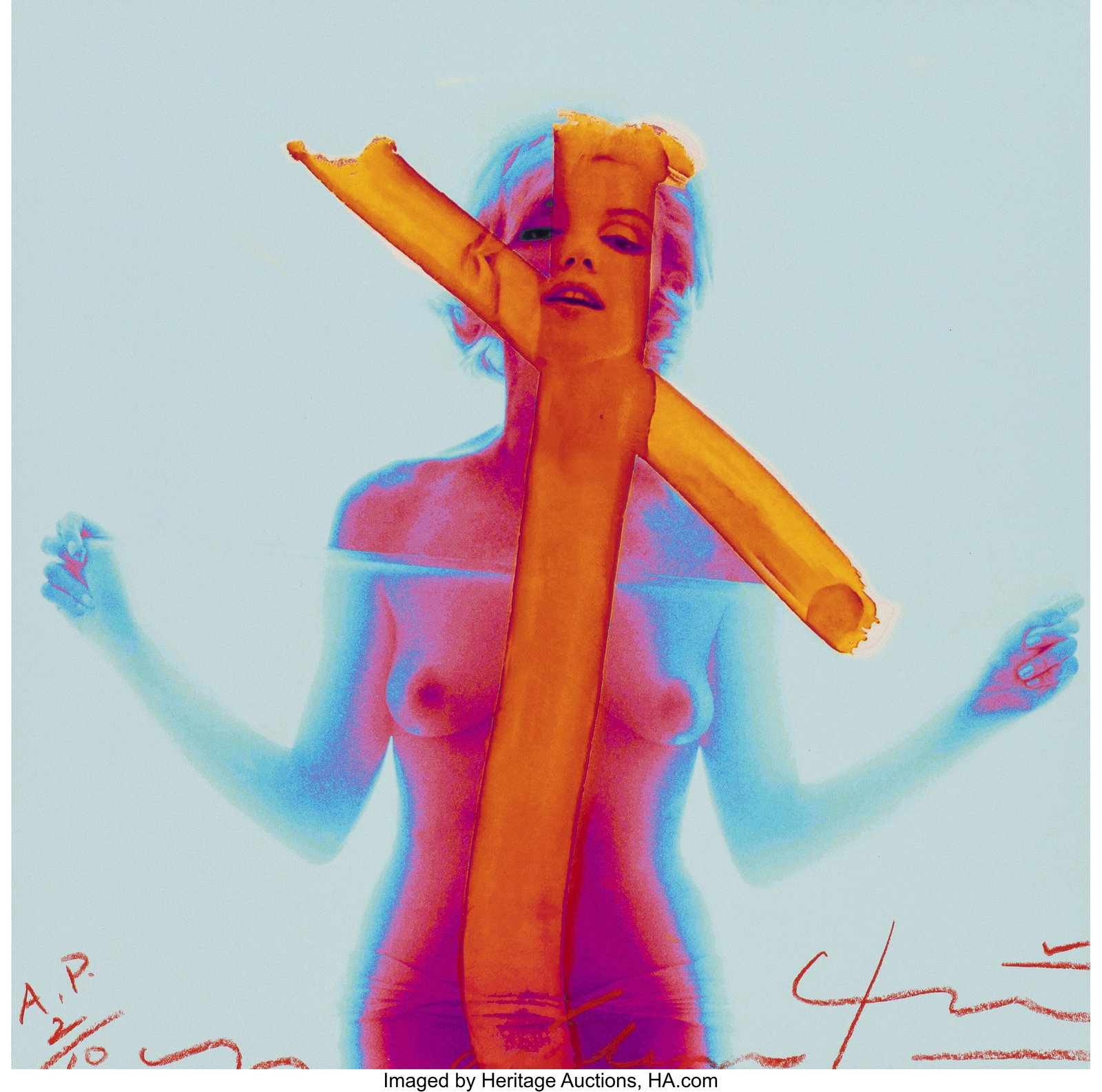 Bert Stern (American, 1929-2013) Marilyn Monroe,: Bert Stern (American, 1929-2013) Marilyn Monroe, Crucifix 2, (from The Last Sitting) (4 works), 1962 Digital pigment prints, printed 2011-20