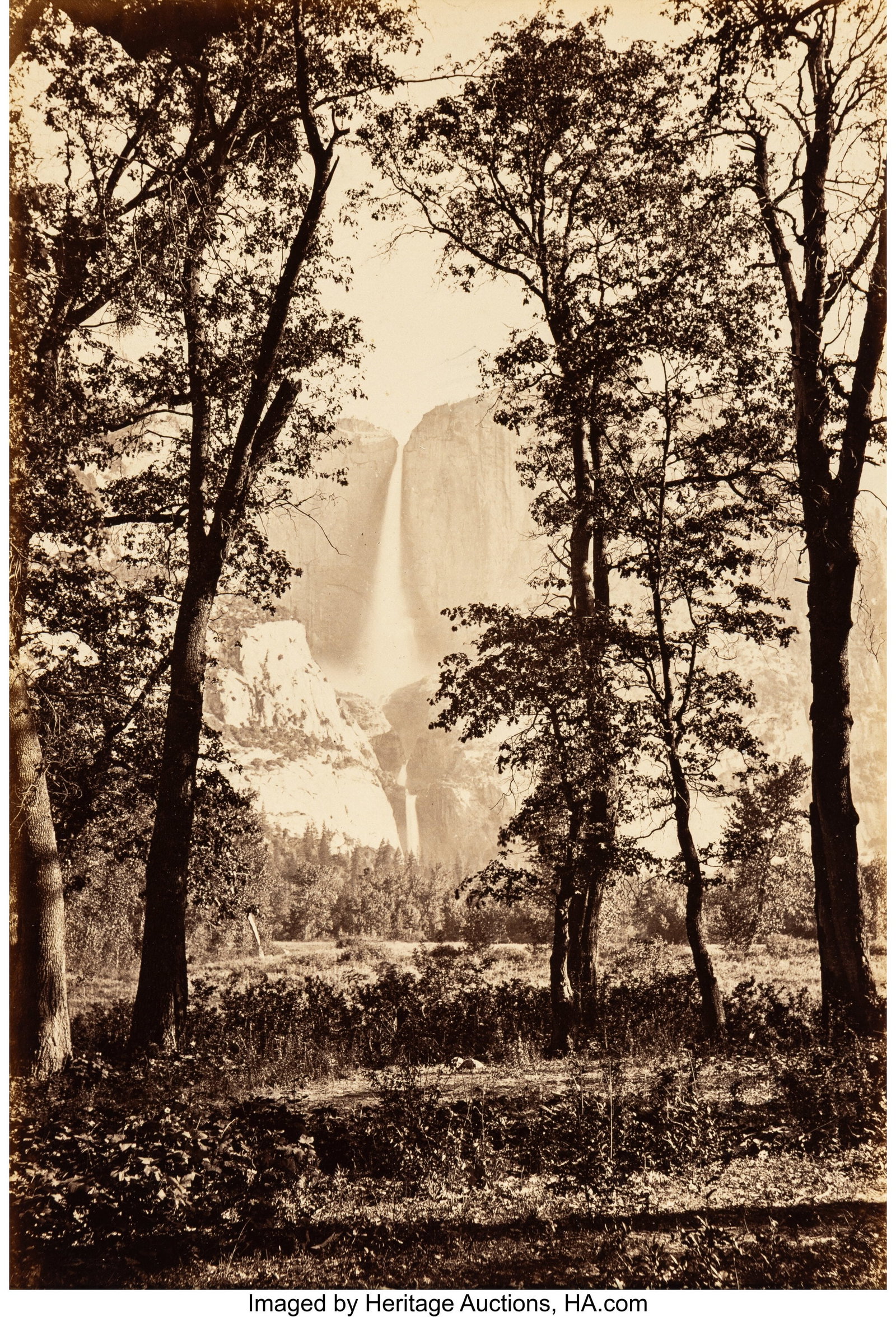 Carleton E. Watkins (American, 1829-1916) Yosemi: Carleton E. Watkins (American, 1829-1916) Yosemite Falls, 2,550 Feet, 1885-1886 Albumen print 11-3/4 x 8 inches (29.8 x 20.3 cm) &l