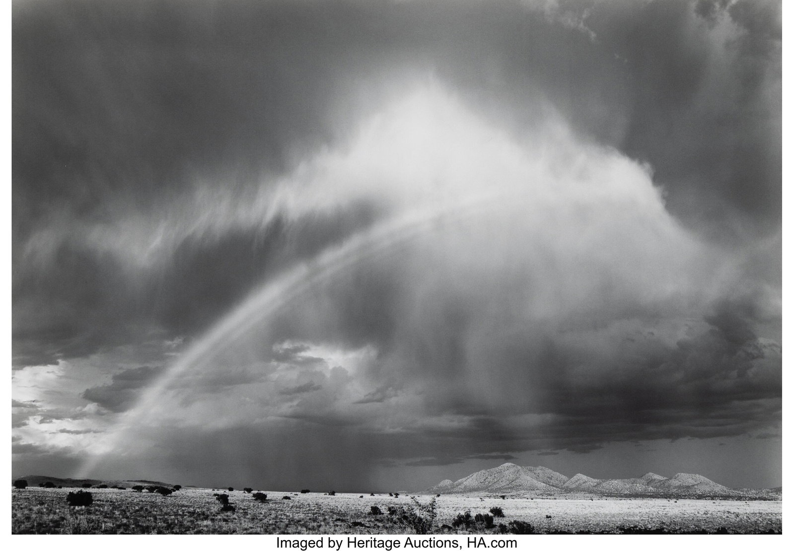 William Clift (American, b. 1944) Rainbow, Waldo: William Clift (American, b. 1944) Rainbow, Waldo, New Mexico, 1978 Gelatin silver print 13-1/4 x 19-1/4 inches (33.7 x 48.9 cm)