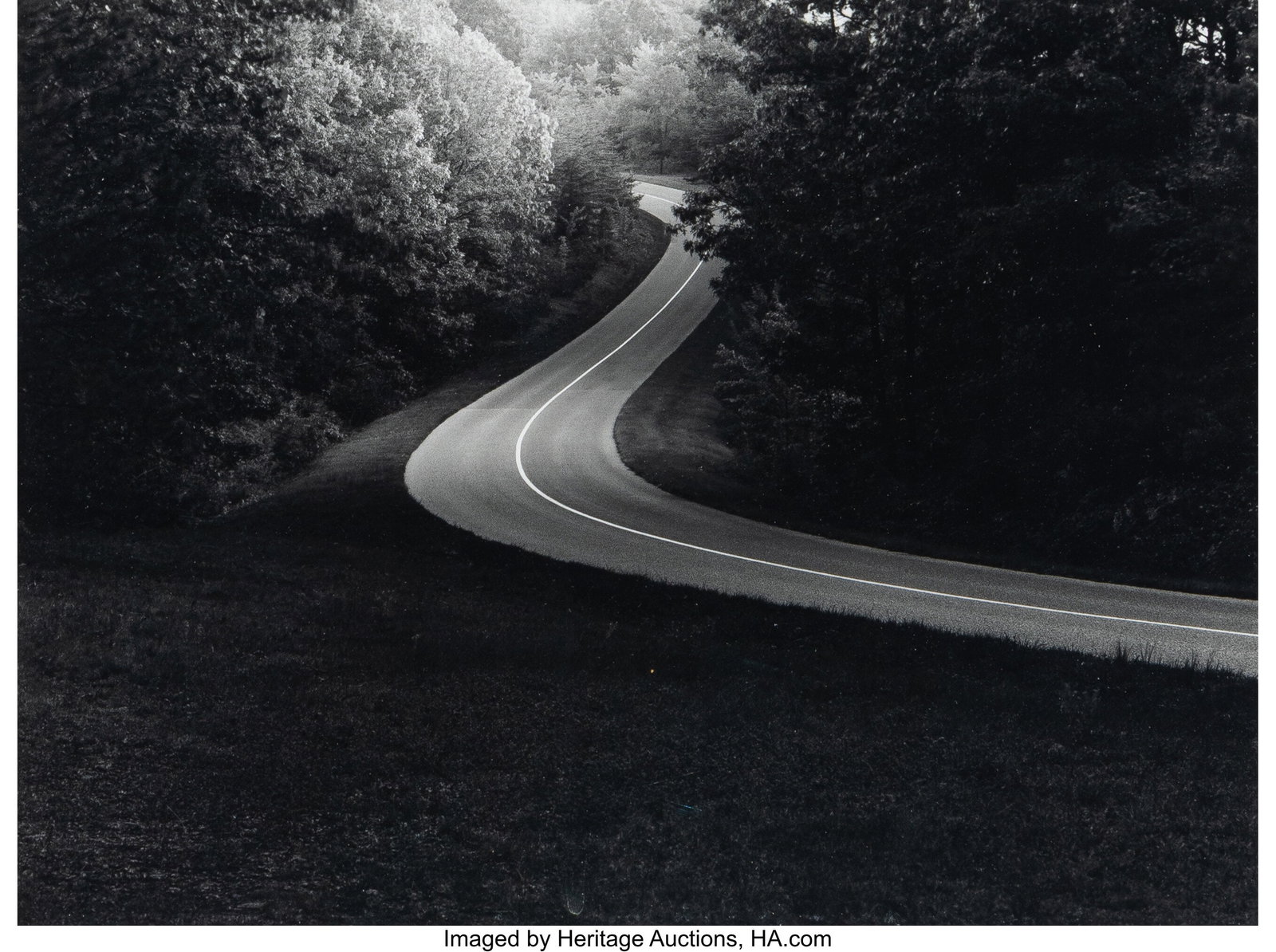 Paul Caponigro (American, 1932-2024) Blue Ridge : Paul Caponigro (American, 1932-2024) Blue Ridge Parkway, 1965 Gelatin silver print 7-1/4 x 9-1/4 inches (18.4 x 23.5 cm) (image) 8 x 10 