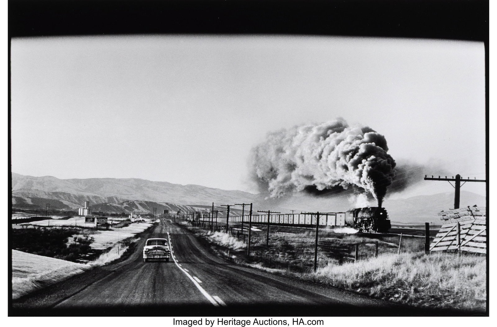 Elliott Erwitt (American, 1928-2023) Wyoming, 19: Elliott Erwitt (American, 1928-2023) Wyoming, 1954 Gelatin silver print, printed later 8 x 12-1/4 inches (20.3 x 31.1 cm) (image) 11 x