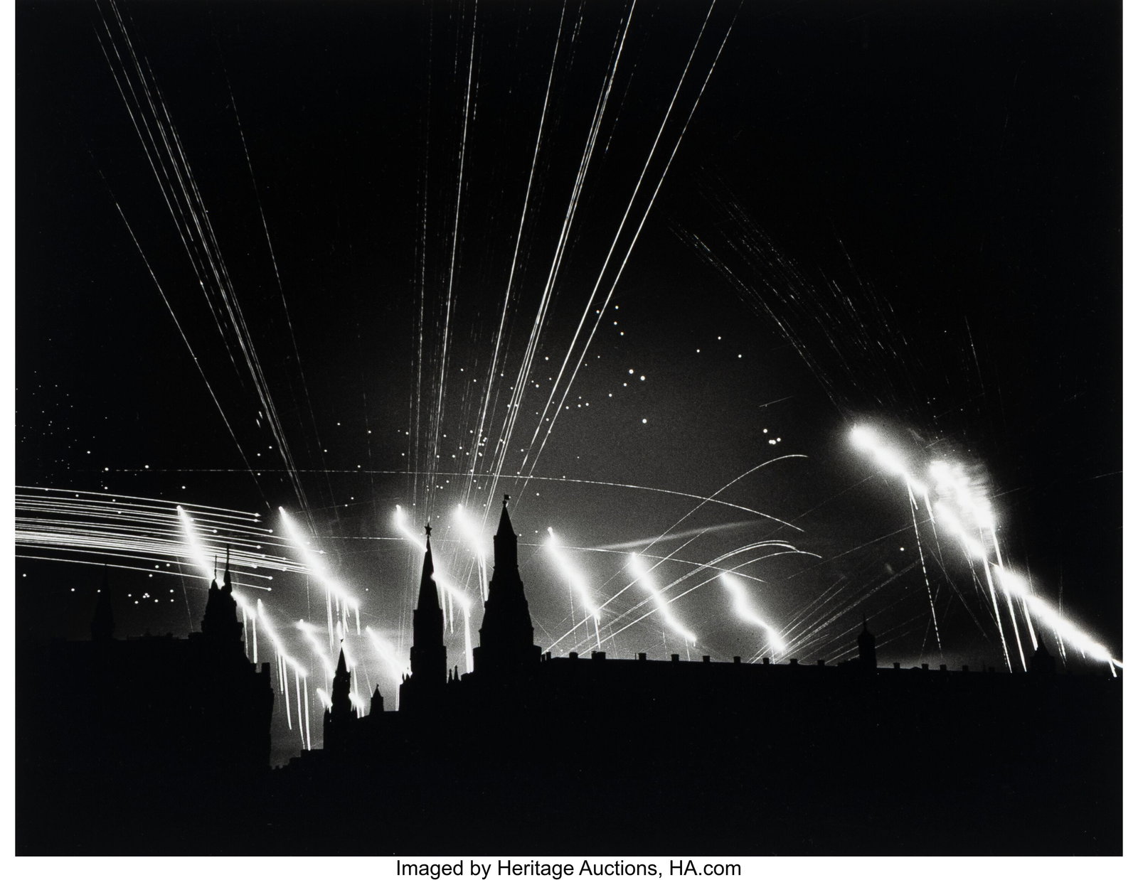 Margaret Bourke-White (American, 1904-1971) Mosc: Margaret Bourke-White (American, 1904-1971) Moscow Bombing, 1941 Gelatin silver print, printed later 13 x 16-5/8 inches (33.0 x 42.2 cm) (i