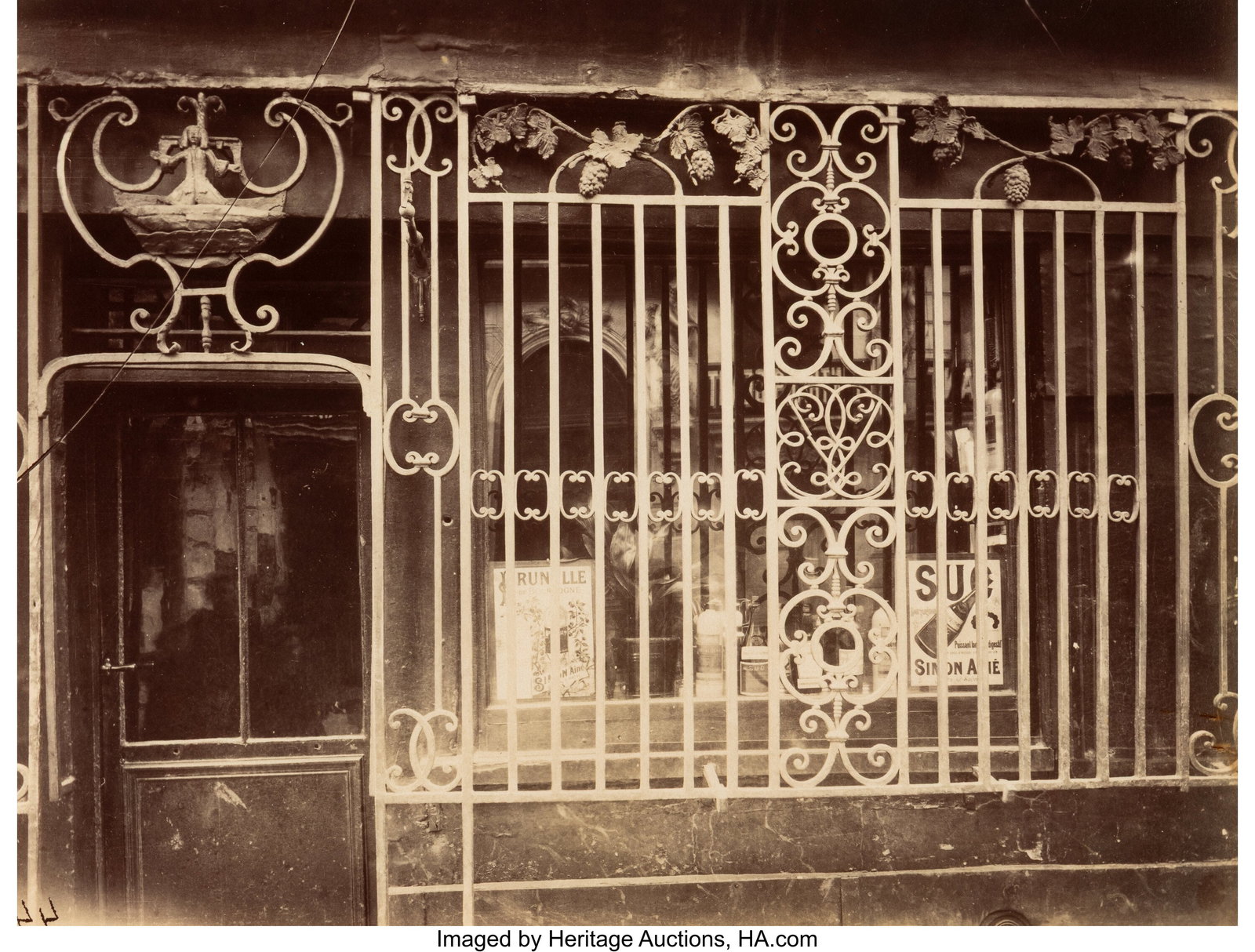 Eugene Atget (French, 1857-1927) A La Grace de D (1 of 3)