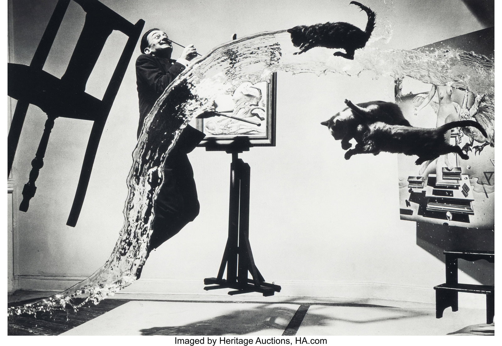 Philippe Halsman (American, 1906-1979) Dali Atom: Philippe Halsman (American, 1906-1979) Dali Atomicus, 1948 Gelatin silver print, printed 1981 9 x 12-7/8 inches (22.9 x 32.7 cm) (image&rpa
