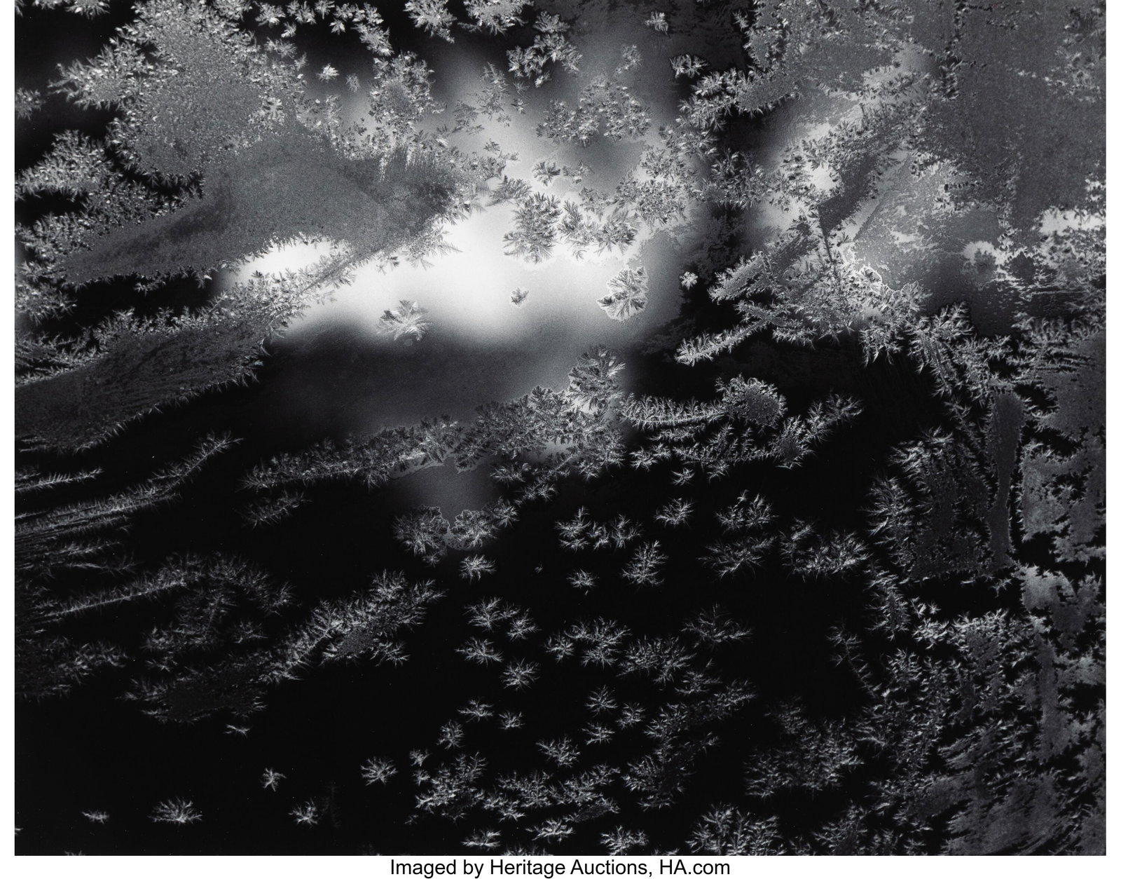 Paul Caponigro (American, 1932-2024) Frosted Win: Paul Caponigro (American, 1932-2024) Frosted Window #1, 1957 Gelatin silver print, printed later 8-1/2 x 10-3/4 inches (21.6 x 27.3 cm) 