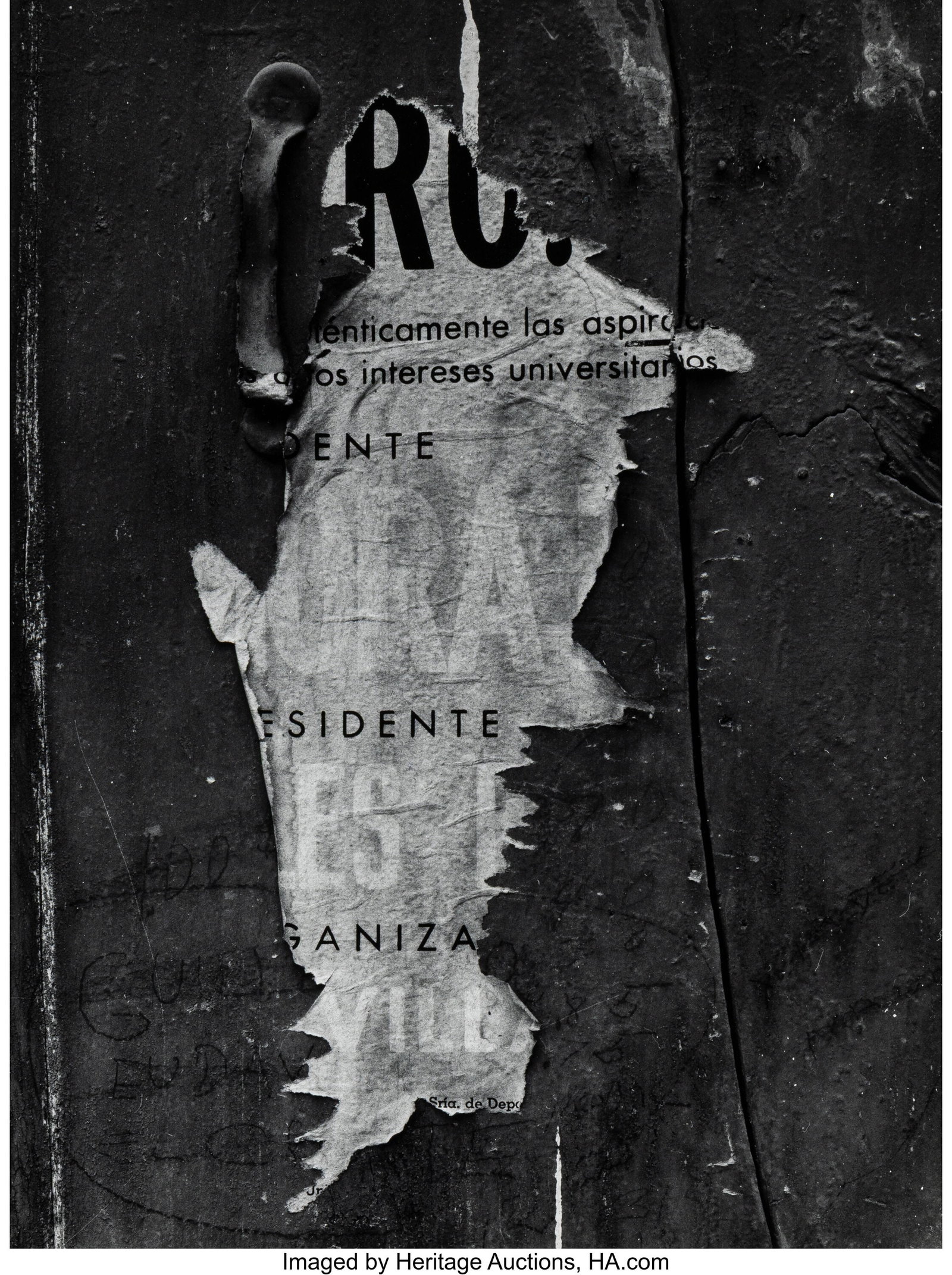 Aaron Siskind (American, 1903-1991) Guadalajara, (1 of 3)