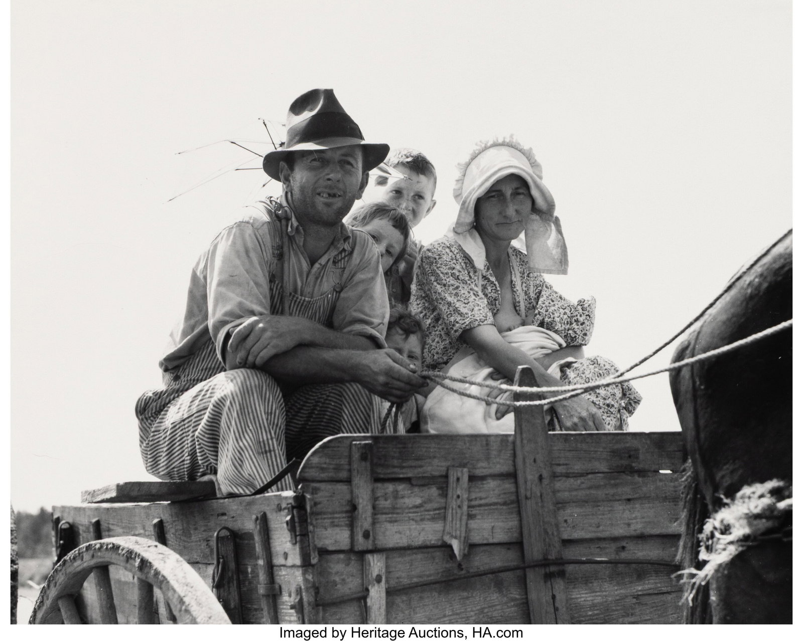 Dorothea Lange (American, 1895-1965) Sharecroppe: Dorothea Lange (American, 1895-1965) Sharecropper Family near Hazlehurst, Georgia, 1937 Gelatin silver print, printed later by the Library of Congress 7-1/2 x 9-1