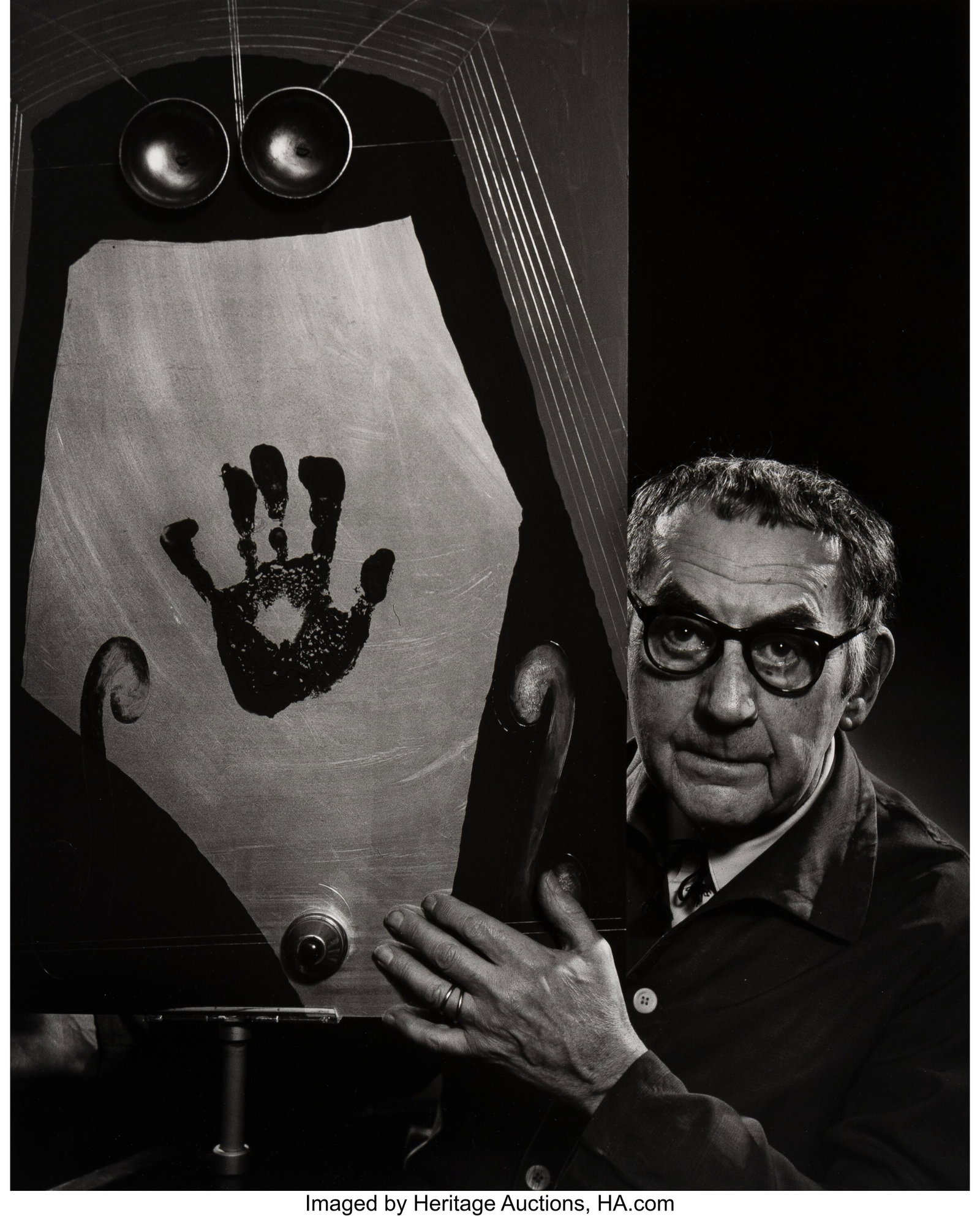Yousuf Karsh (Canadian, 1908-2002) Man Ray, 1965: Yousuf Karsh (Canadian, 1908-2002) Man Ray, 1965 Gelatin silver print, printed later 19-3/4 x 15-7/8 inches (50.2 x 40.3 cm) (image&sol