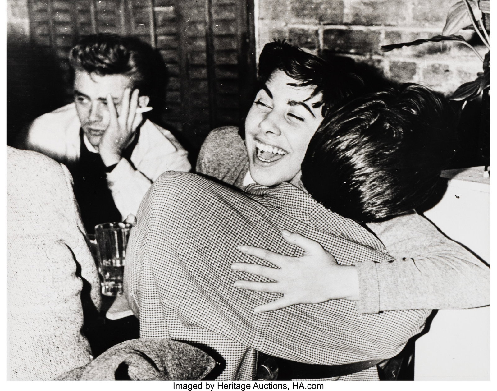 Weegee (American, 1899-1968) James Dean in Green: Weegee (American, 1899-1968) James Dean in Greenwich Village, New York, circa 1954 Gelatin silver print, printed later 10-1/2 x 13-5/8 inches (26.