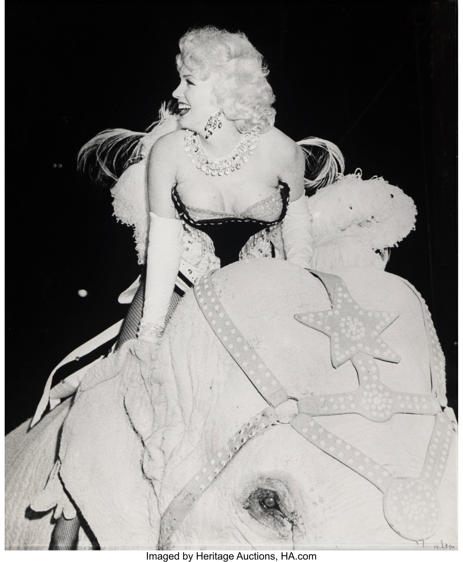 Marvin Scott (American, b. 1944) Marilyn's Circu: Marvin Scott (American, b. 1944) Marilyn's Circus (2 works), 1955 Gelatin silver prints, printed later 24 x 19 inches (61.0 x 48.3 cm&rp