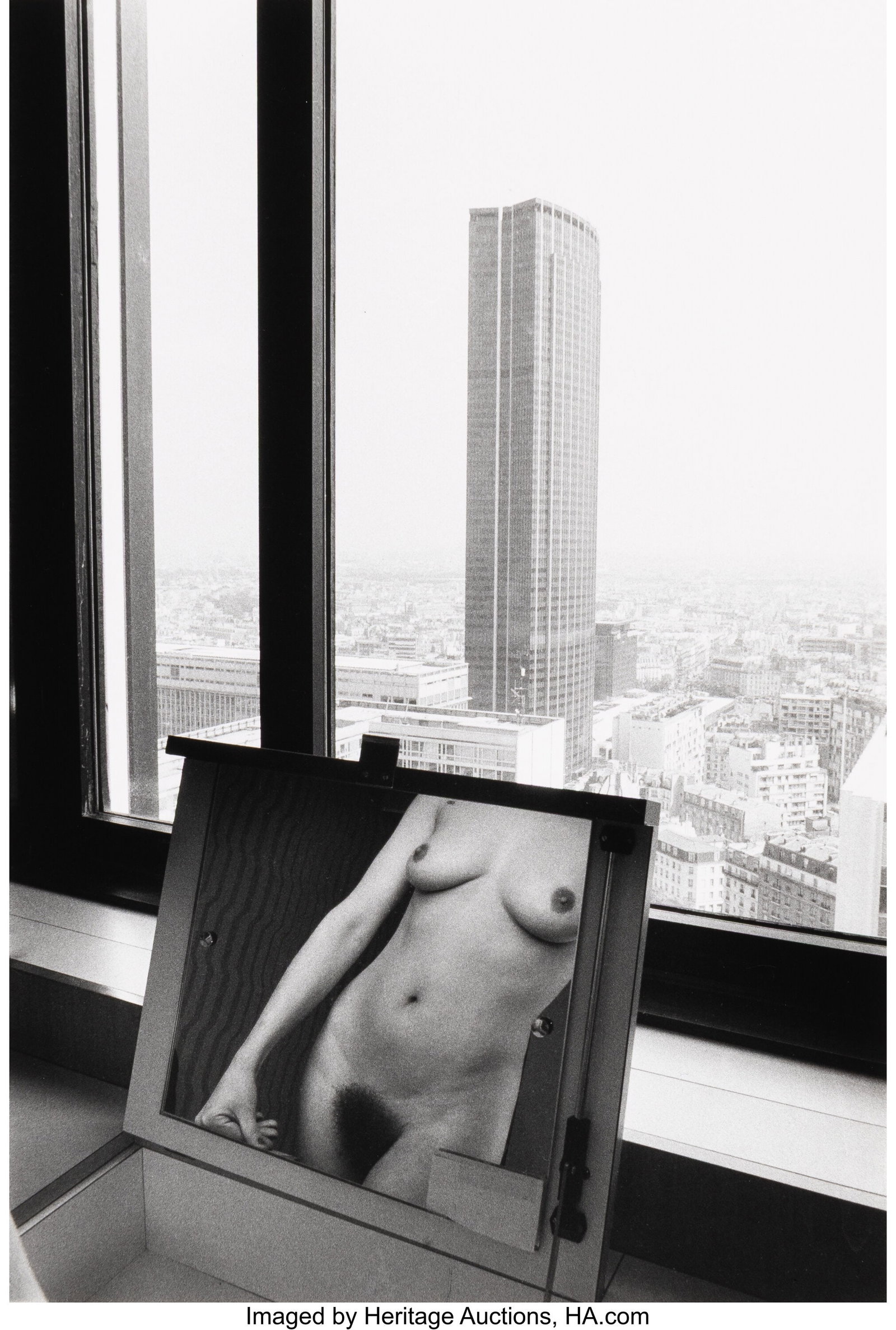 Lucien Clergue (French, 1934-2014) Caco at Montp: Lucien Clergue (French, 1934-2014) Caco at Montparnasse, 1975 Gelatin silver print, printed 1976 15-1/4 x 10-3/8 inches (38.7 x 26.4 cm) &lp