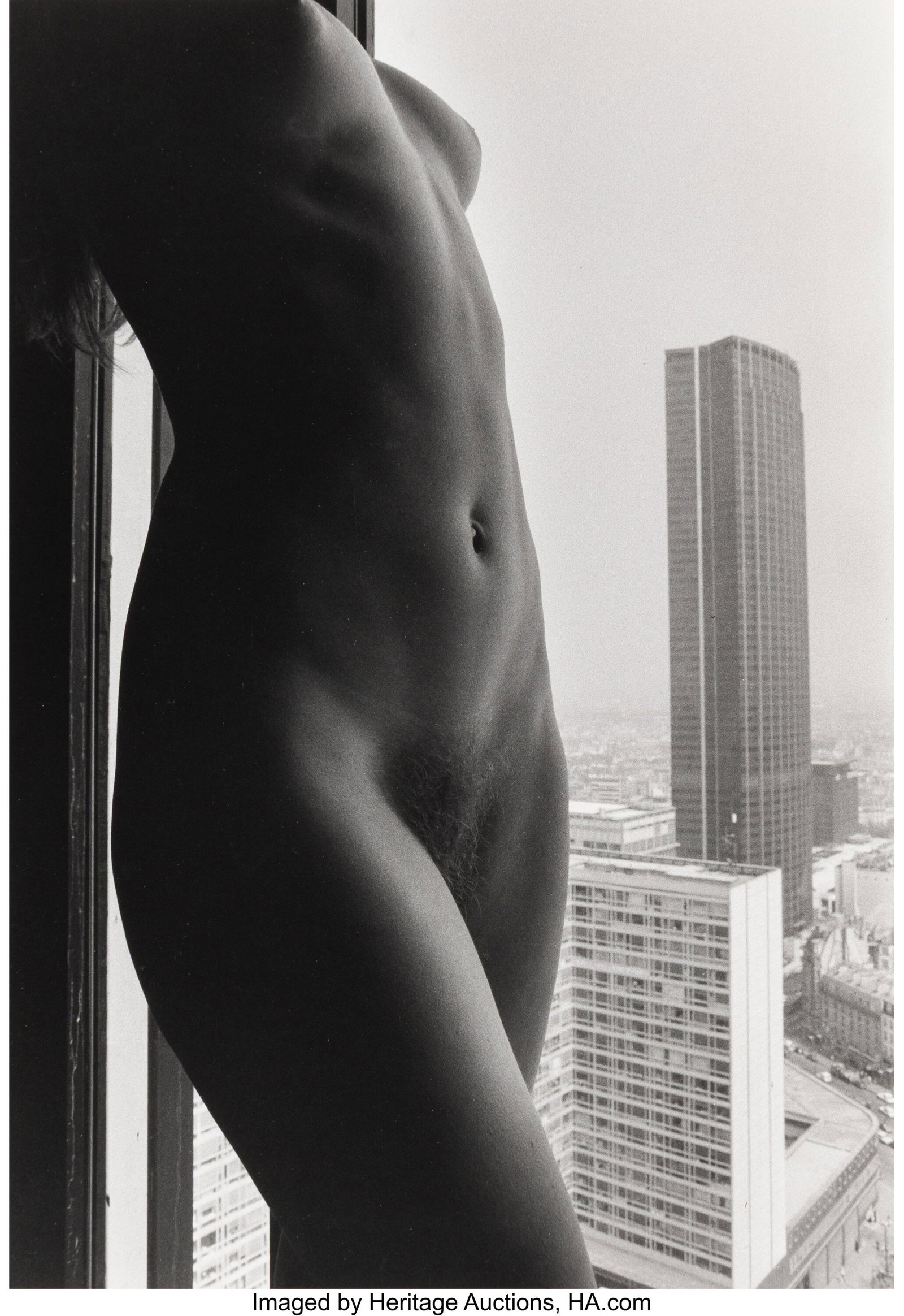 Lucien Clergue (French, 1934-2014) Nude at Montp: Lucien Clergue (French, 1934-2014) Nude at Montparnasse, Paris, 1975 Gelatin silver print, printed 1976 15-1/2 x 10-3/4 inches (39.4 x 27.3