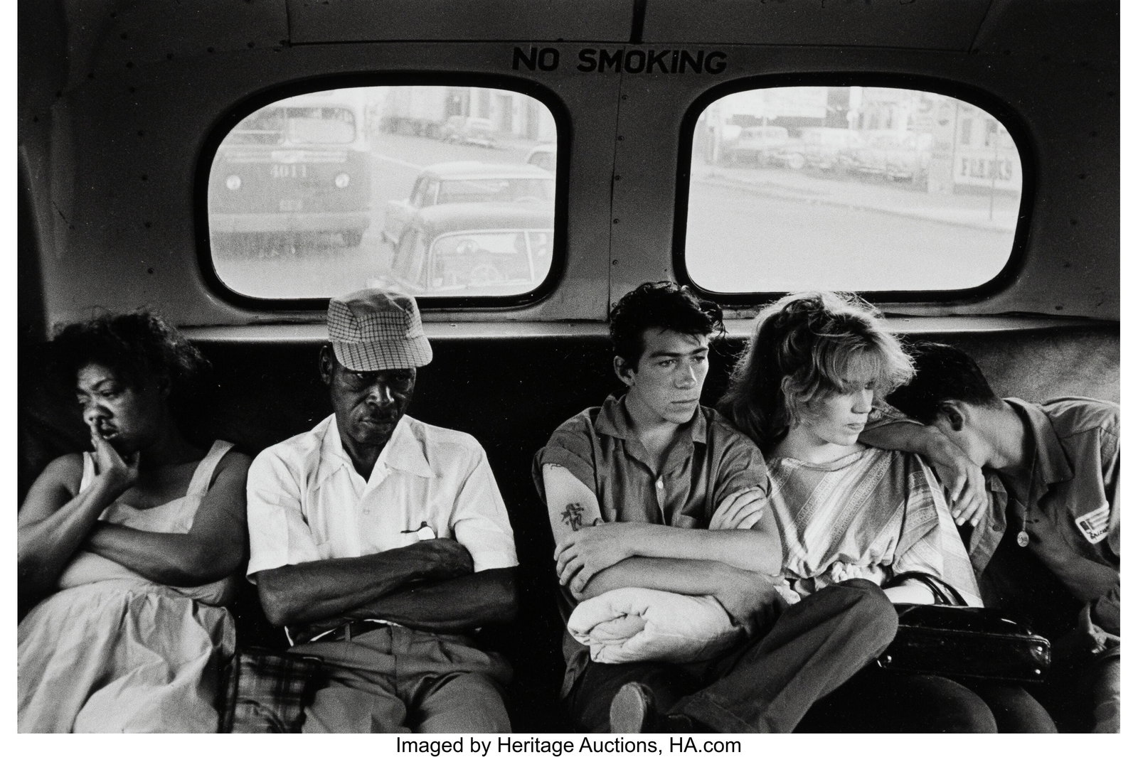 Bruce Davidson (American, b. 1933) Untitled from: Bruce Davidson (American, b. 1933) Untitled from "Brooklyn Gang", 1959 Gelatin silver print, printed later 8-5/8 x 12-3/4 inches (22.0 x 32&perio