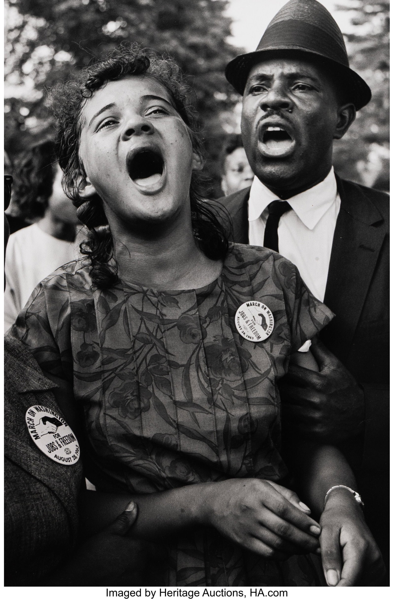Leonard Freed (American, 1929-2006) March on Was: Leonard Freed (American, 1929-2006) March on Washington, 1963 Oversized gelatin silver print, printed after 2006 22-1/4 x 15 inches (56.5 x 38.1 cm&r